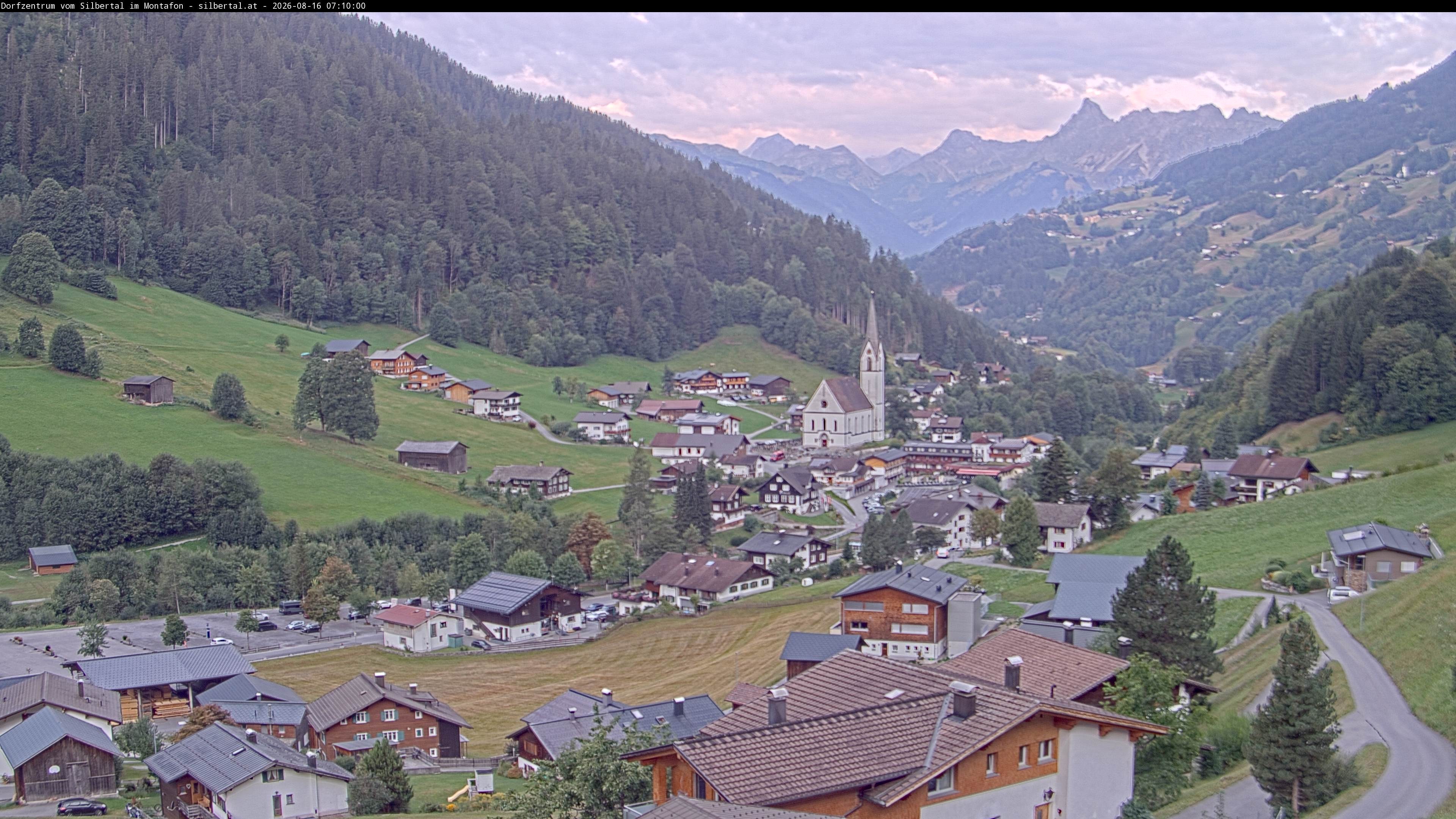 Archiv Foto Webcam Blick auf Silbertal, Vorarlberg