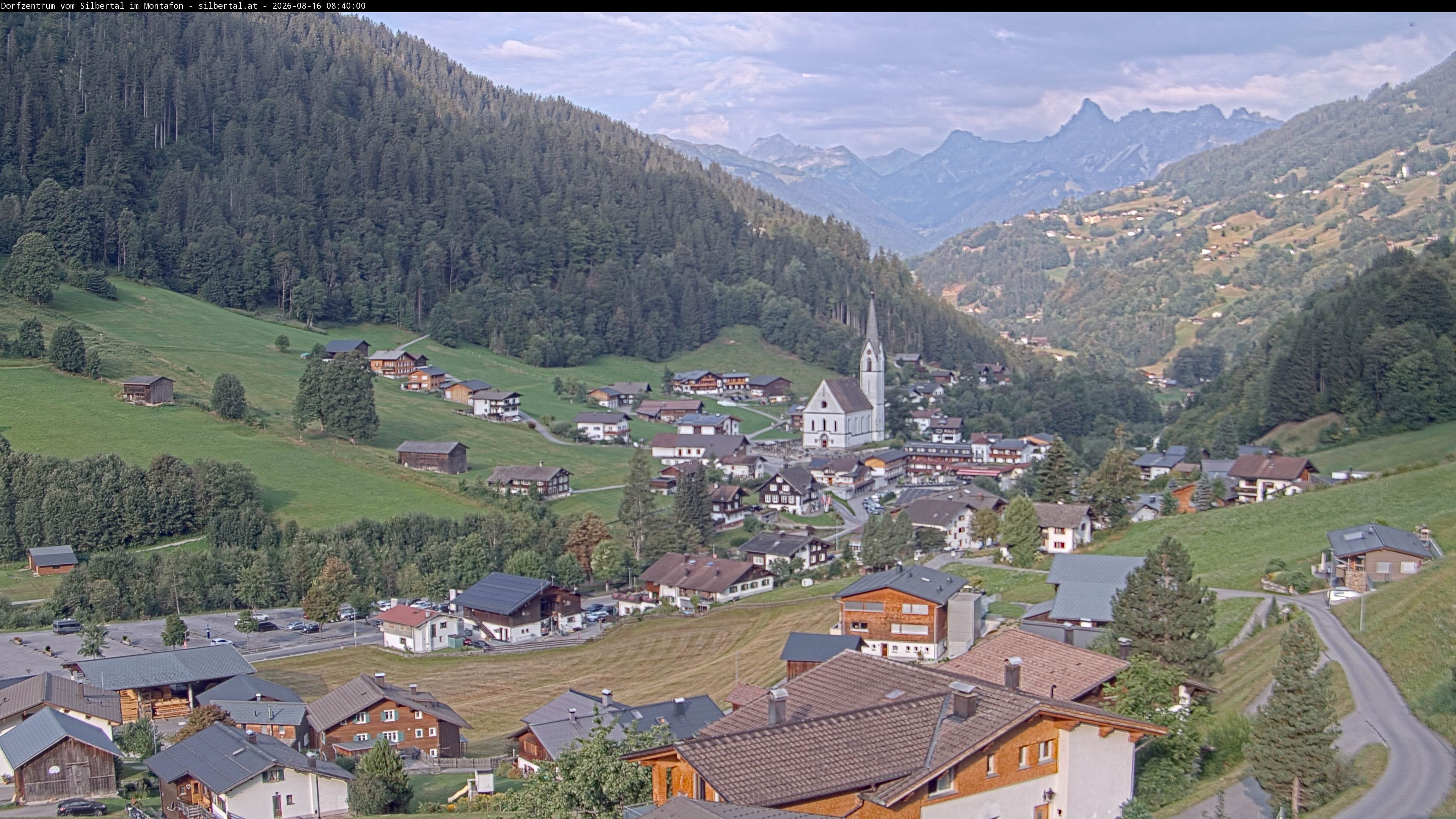Archiv Foto Webcam Blick auf Silbertal, Vorarlberg
