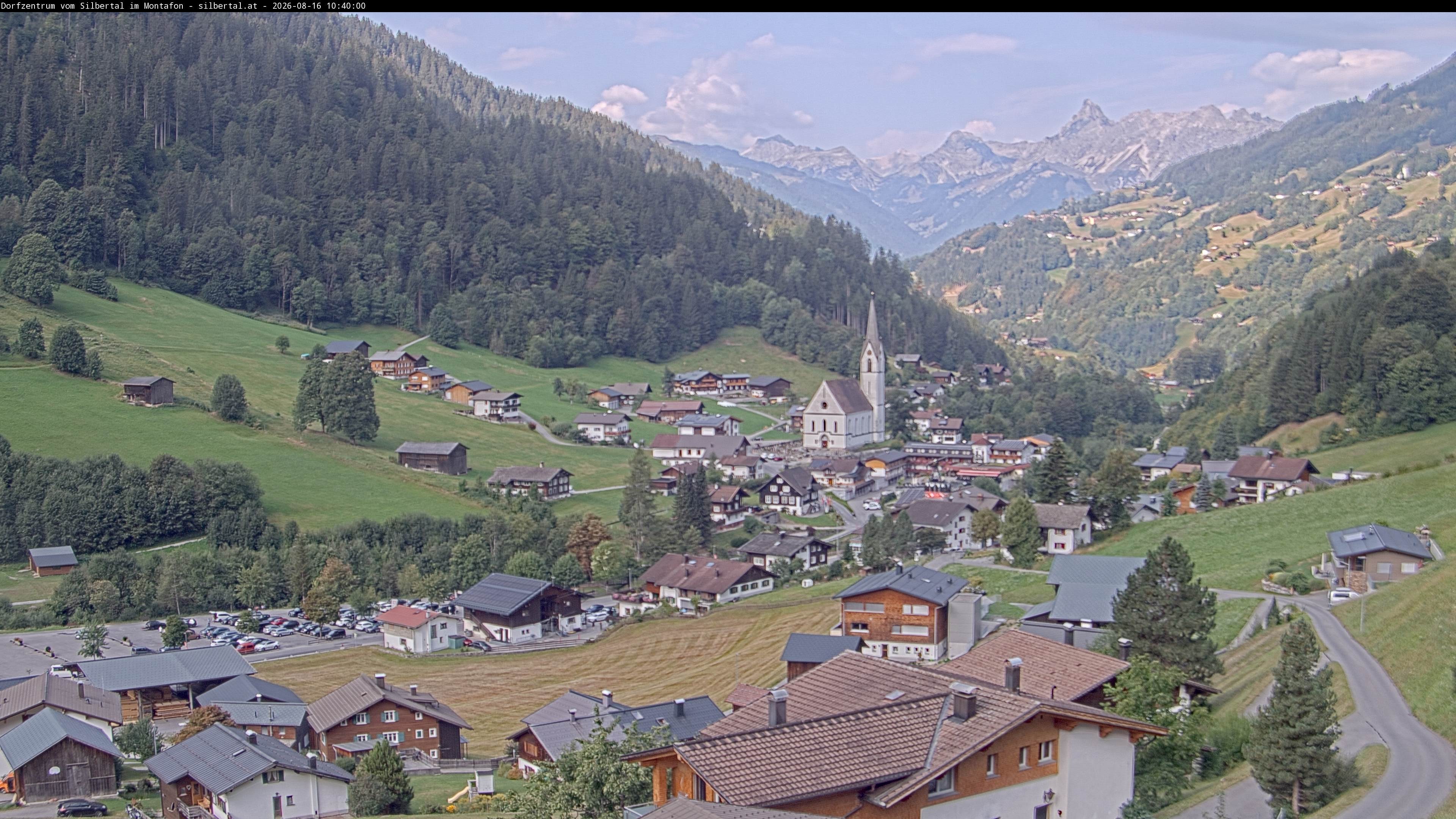 Archiv Foto Webcam Blick auf Silbertal, Vorarlberg