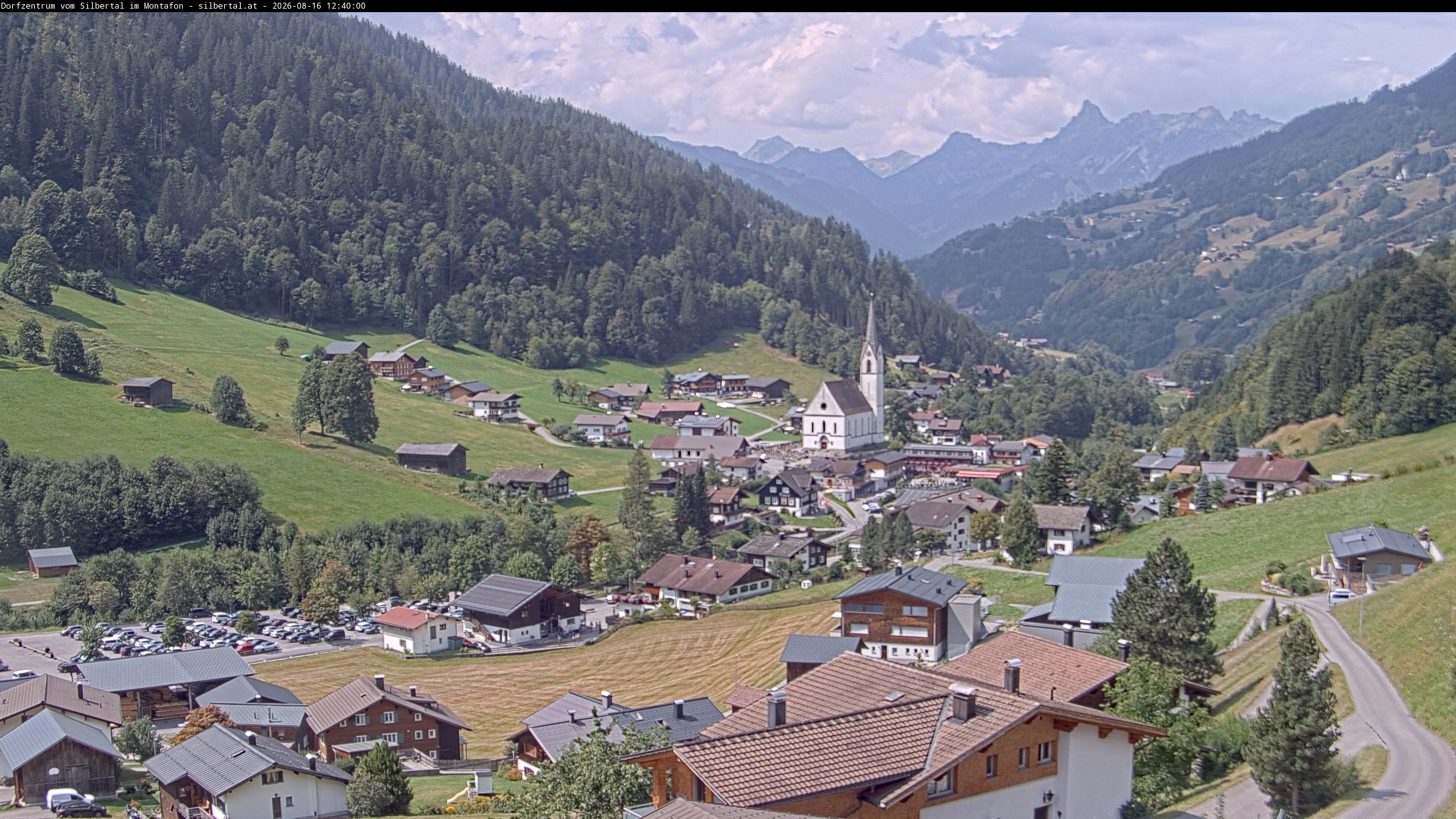 Archiv Foto Webcam Blick auf Silbertal, Vorarlberg