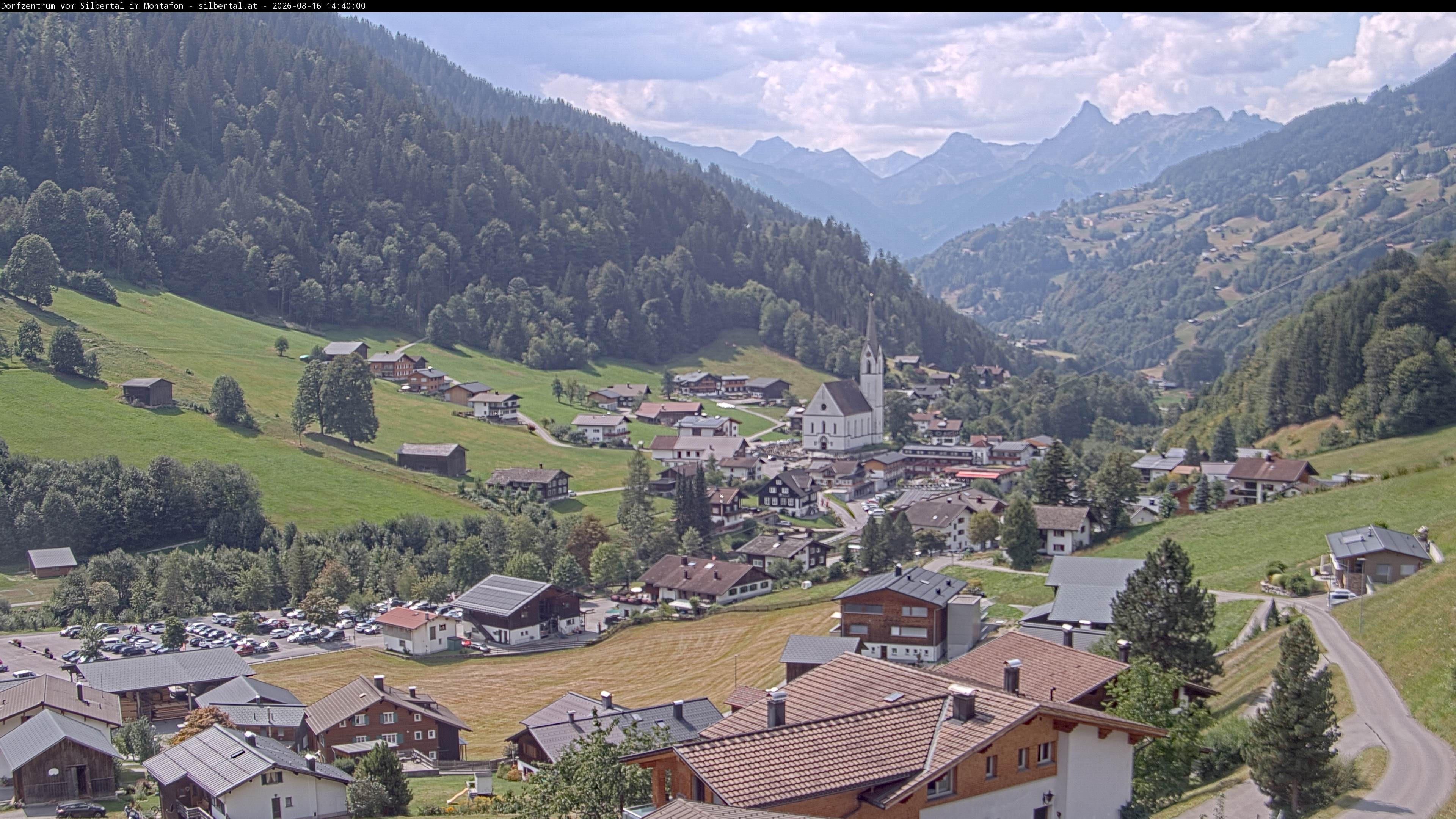 Archiv Foto Webcam Blick auf Silbertal, Vorarlberg