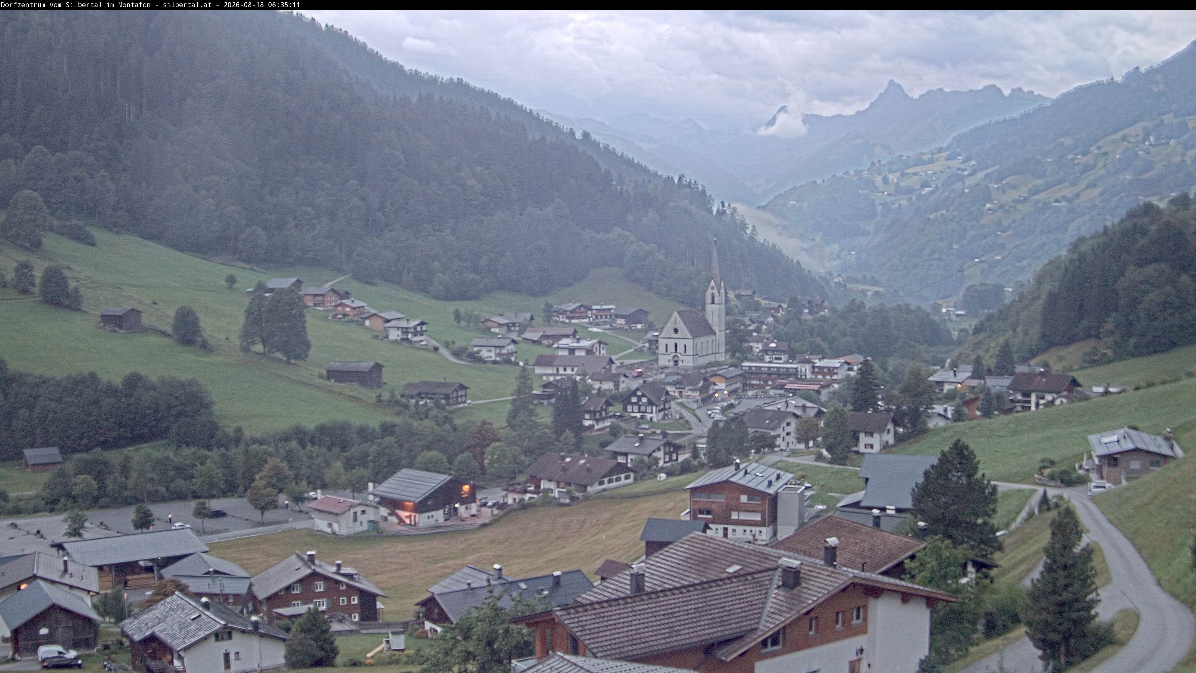 Archiv Foto Webcam Blick auf Silbertal, Vorarlberg