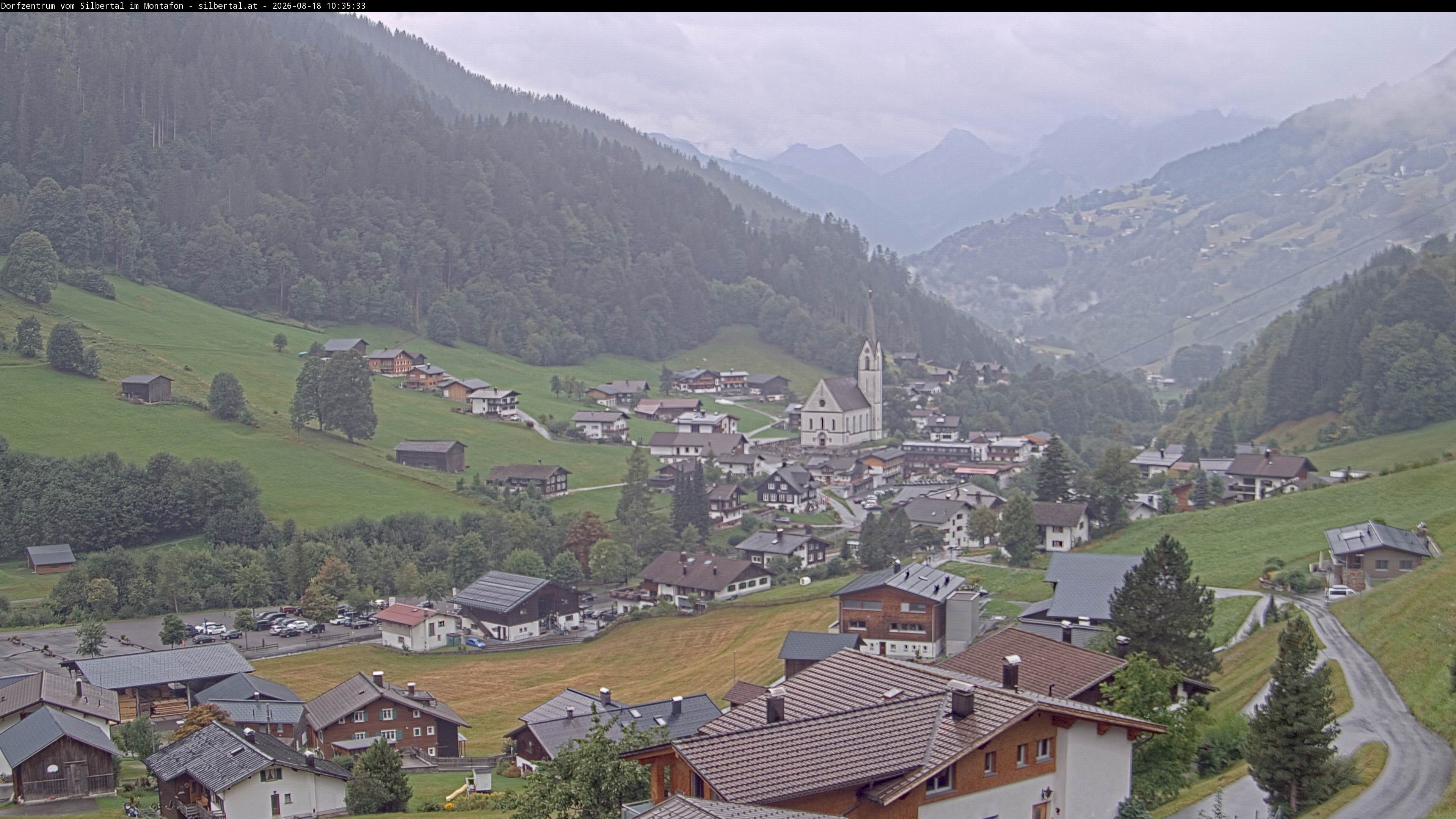 Archiv Foto Webcam Blick auf Silbertal, Vorarlberg