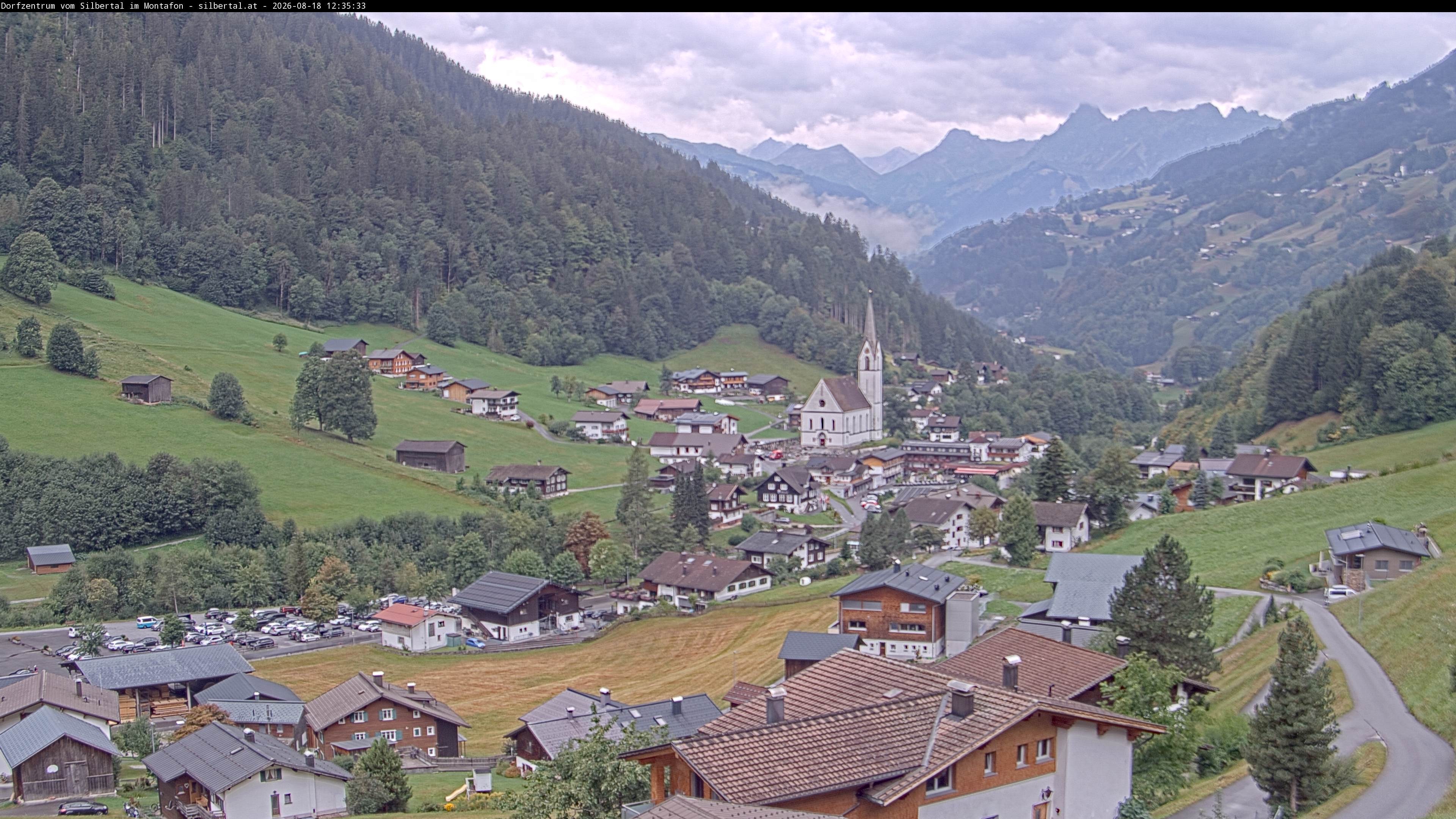 Archiv Foto Webcam Blick auf Silbertal, Vorarlberg