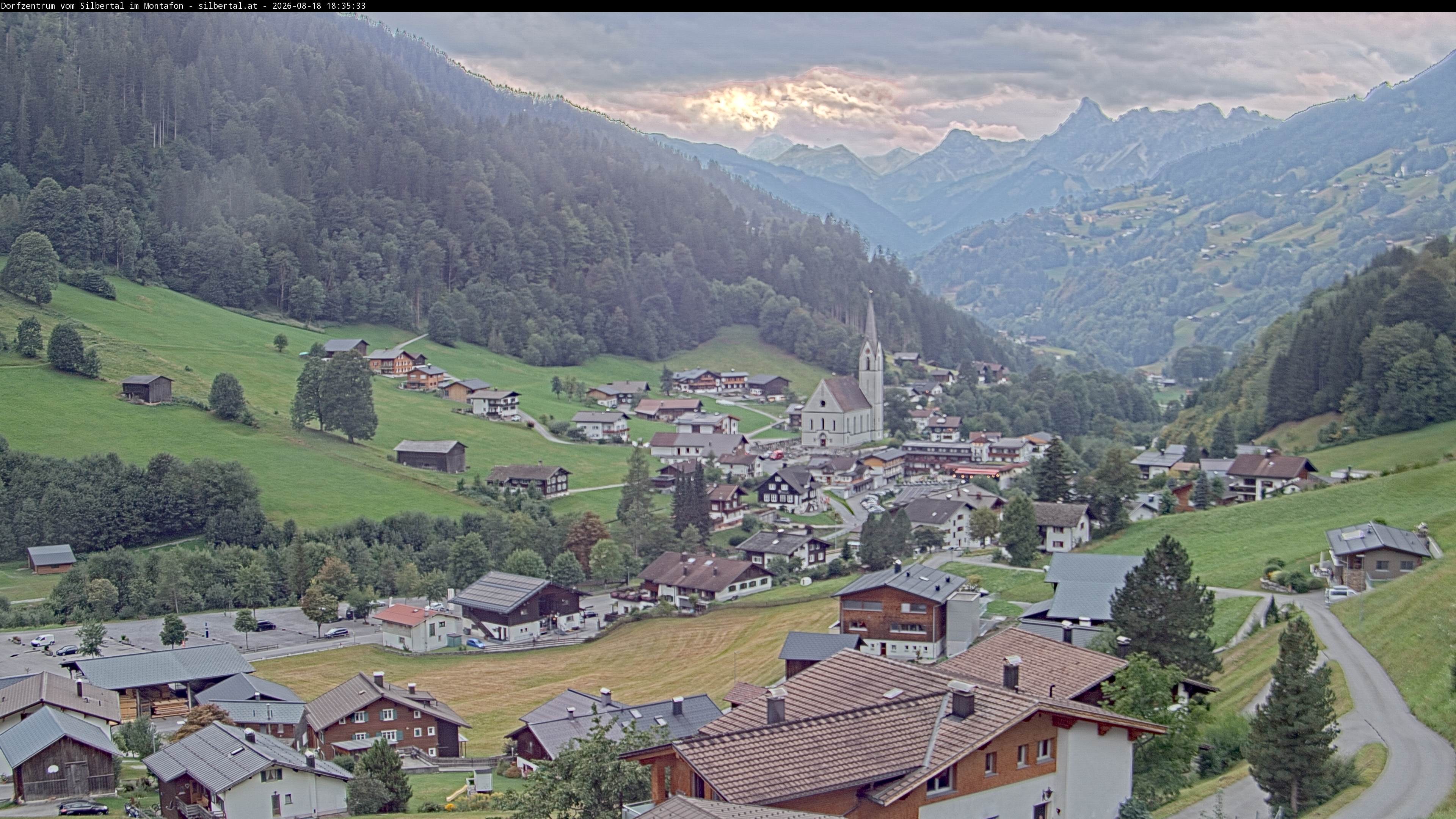 Archiv Foto Webcam Blick auf Silbertal, Vorarlberg