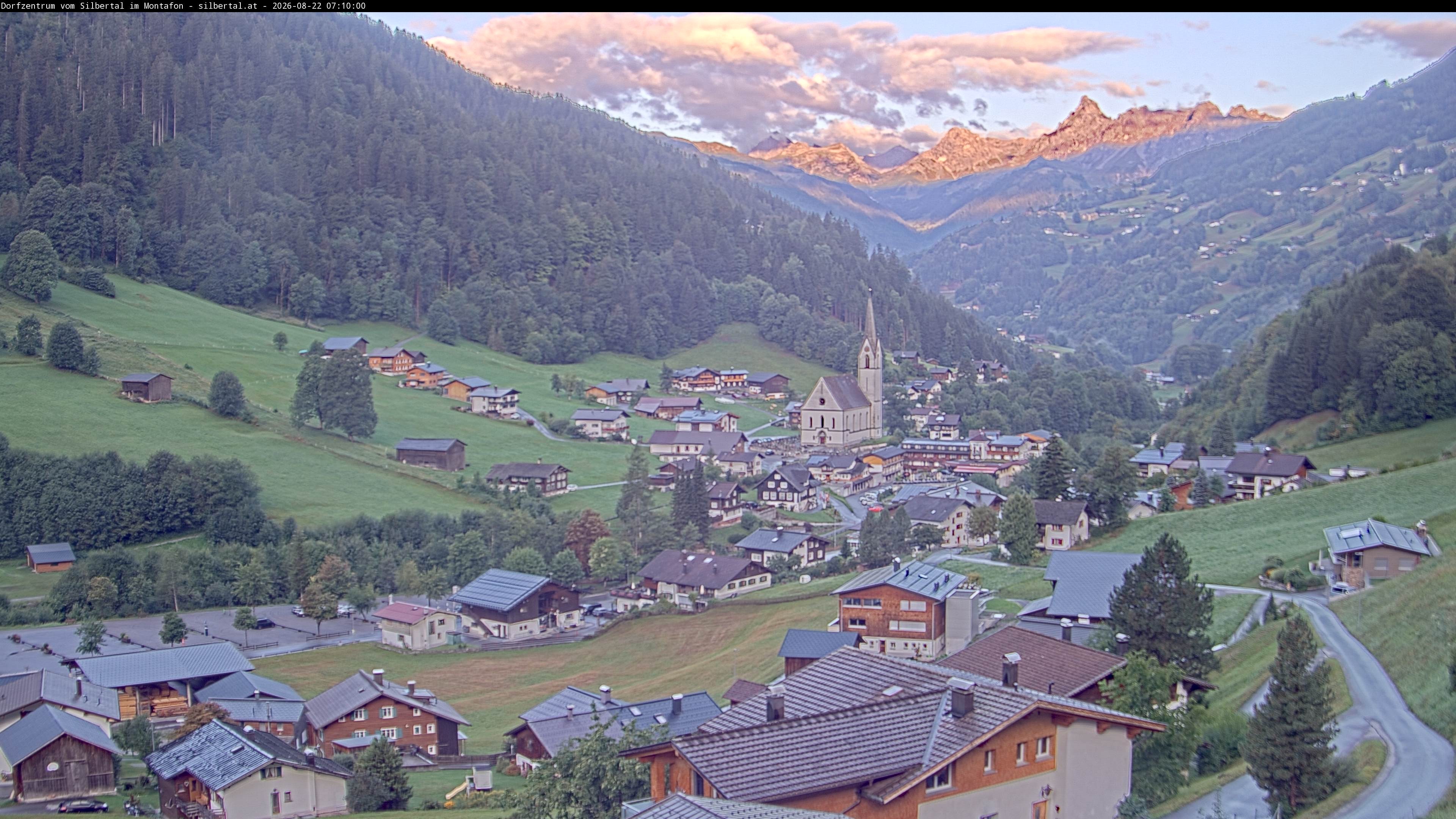 Archived image Webcam Silbertal, Vorarlberg