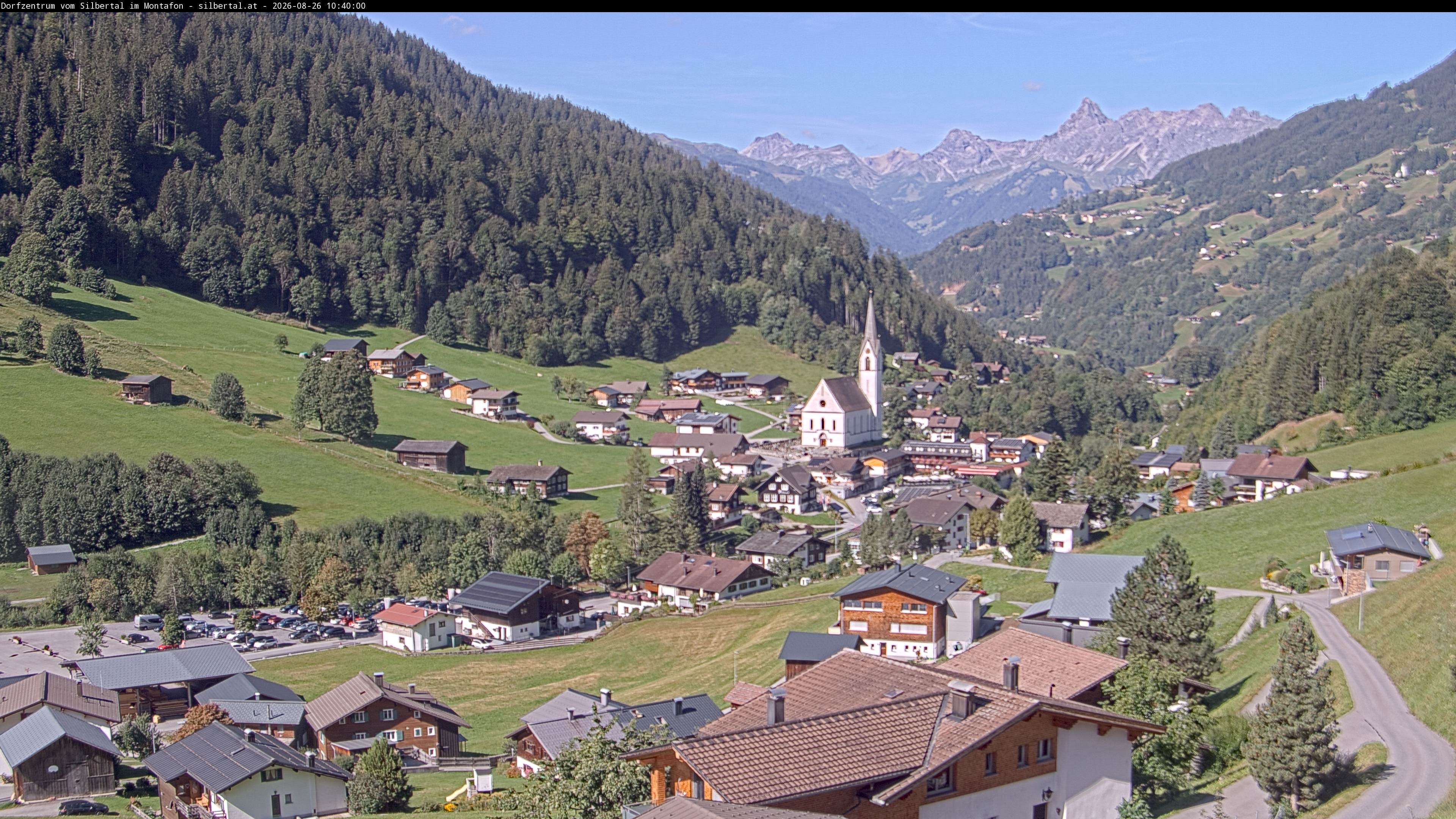 Archiv Foto Webcam Blick auf Silbertal, Vorarlberg