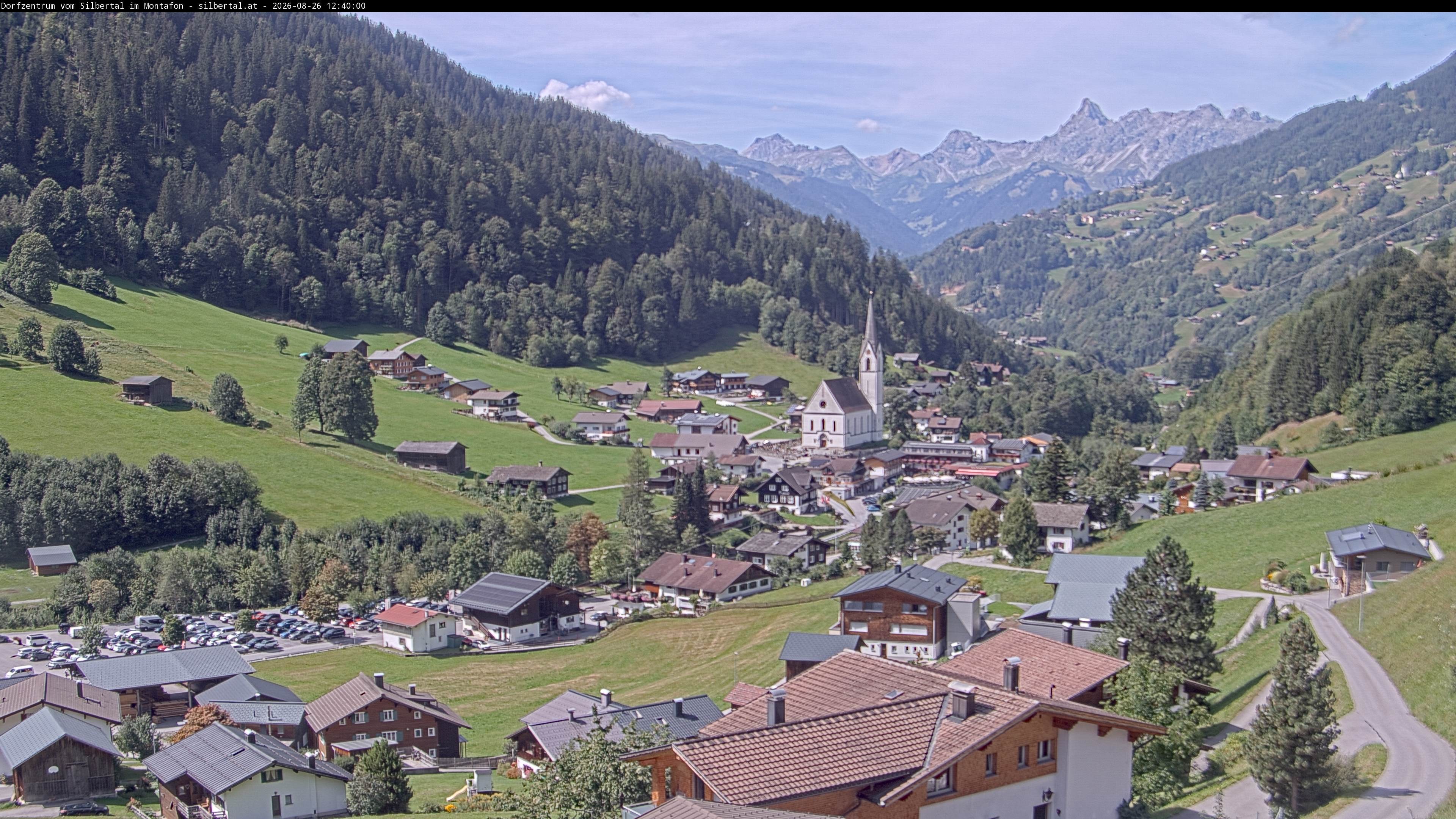 Archiv Foto Webcam Blick auf Silbertal, Vorarlberg