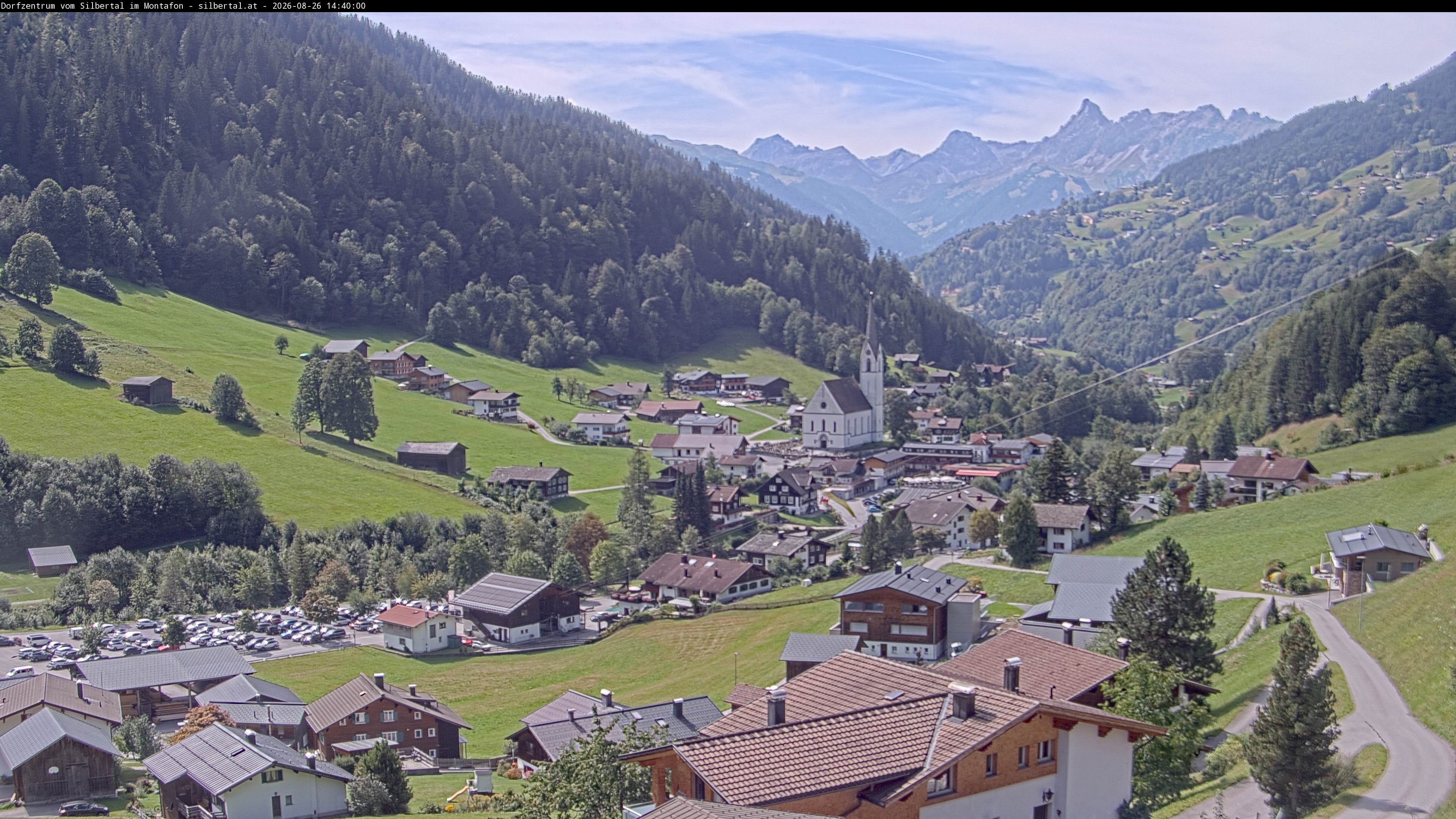 Archiv Foto Webcam Blick auf Silbertal, Vorarlberg