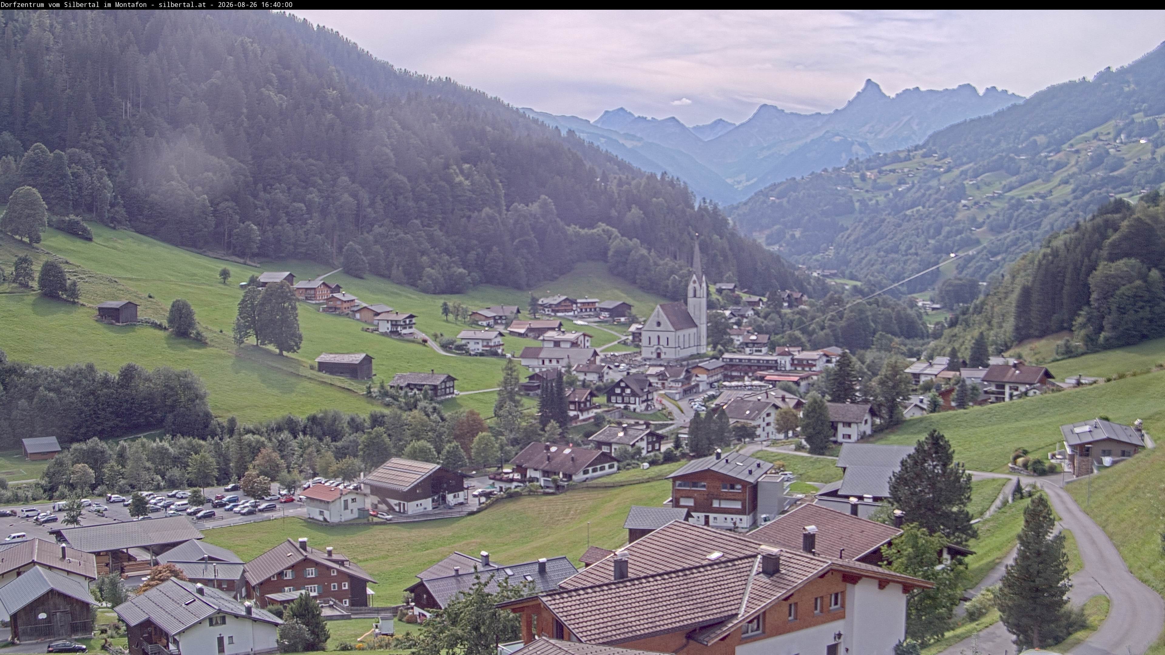 Archiv Foto Webcam Blick auf Silbertal, Vorarlberg