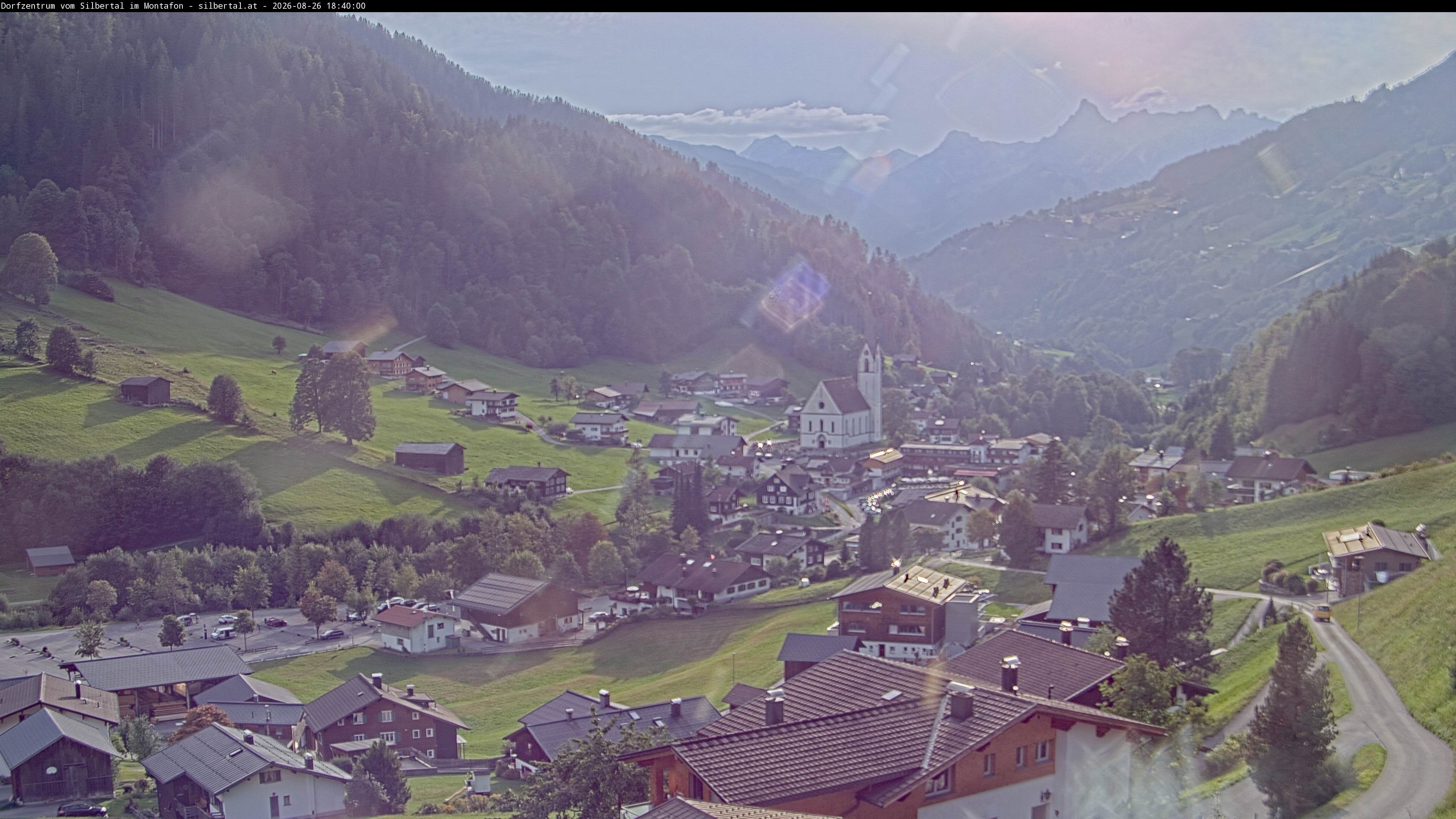 Archiv Foto Webcam Blick auf Silbertal, Vorarlberg
