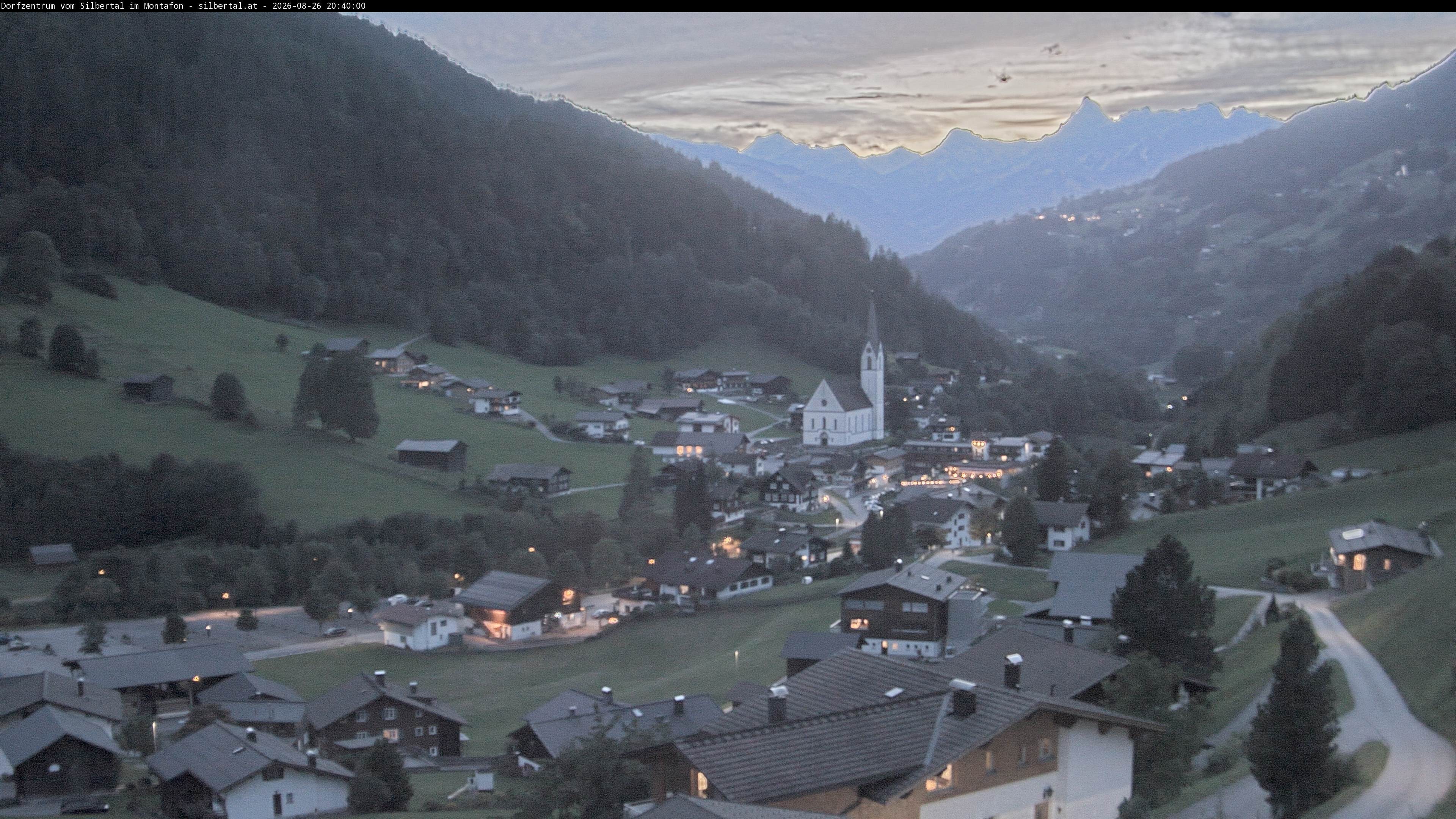 Archiv Foto Webcam Blick auf Silbertal, Vorarlberg
