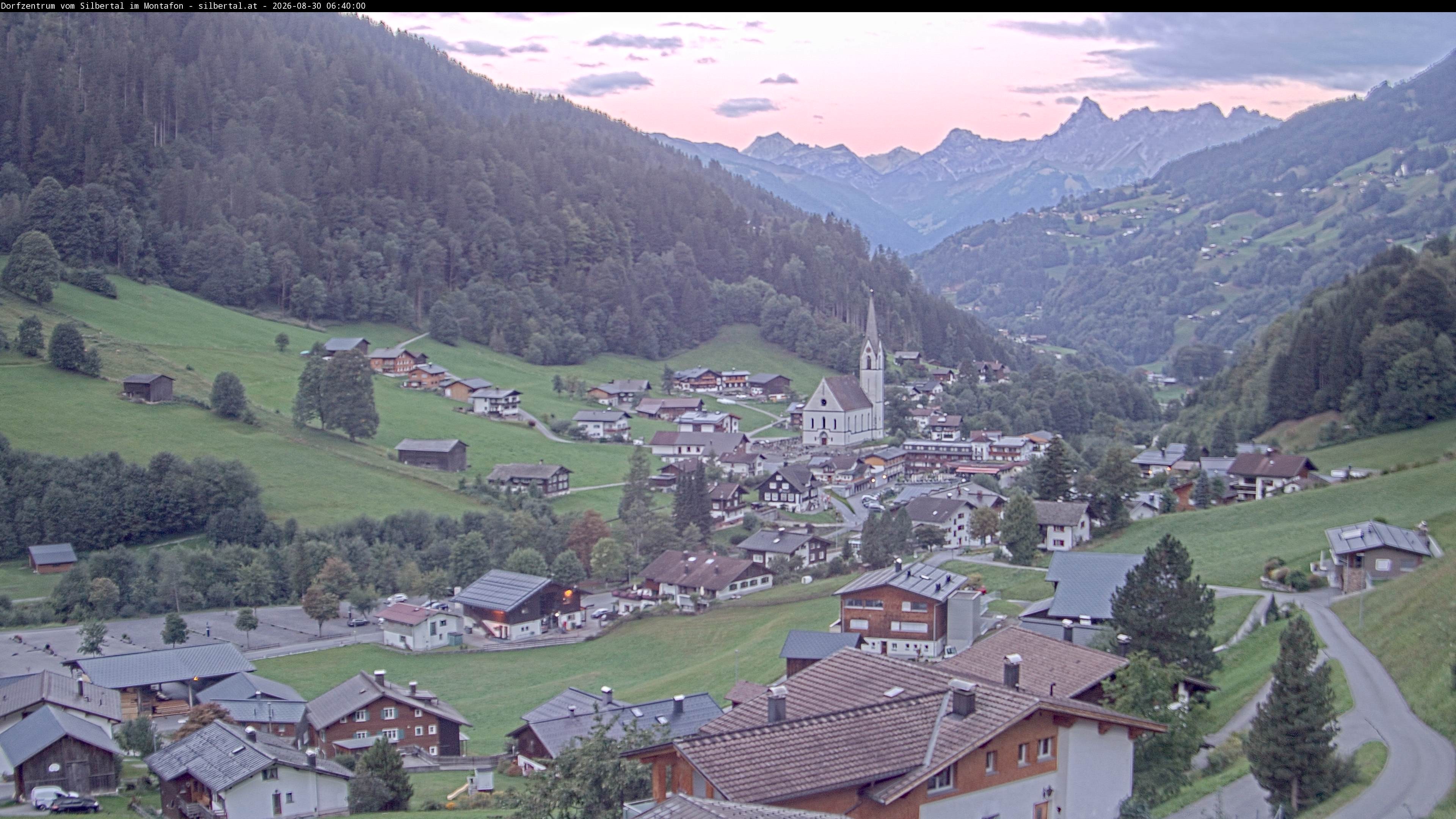 Archiv Foto Webcam Blick auf Silbertal, Vorarlberg