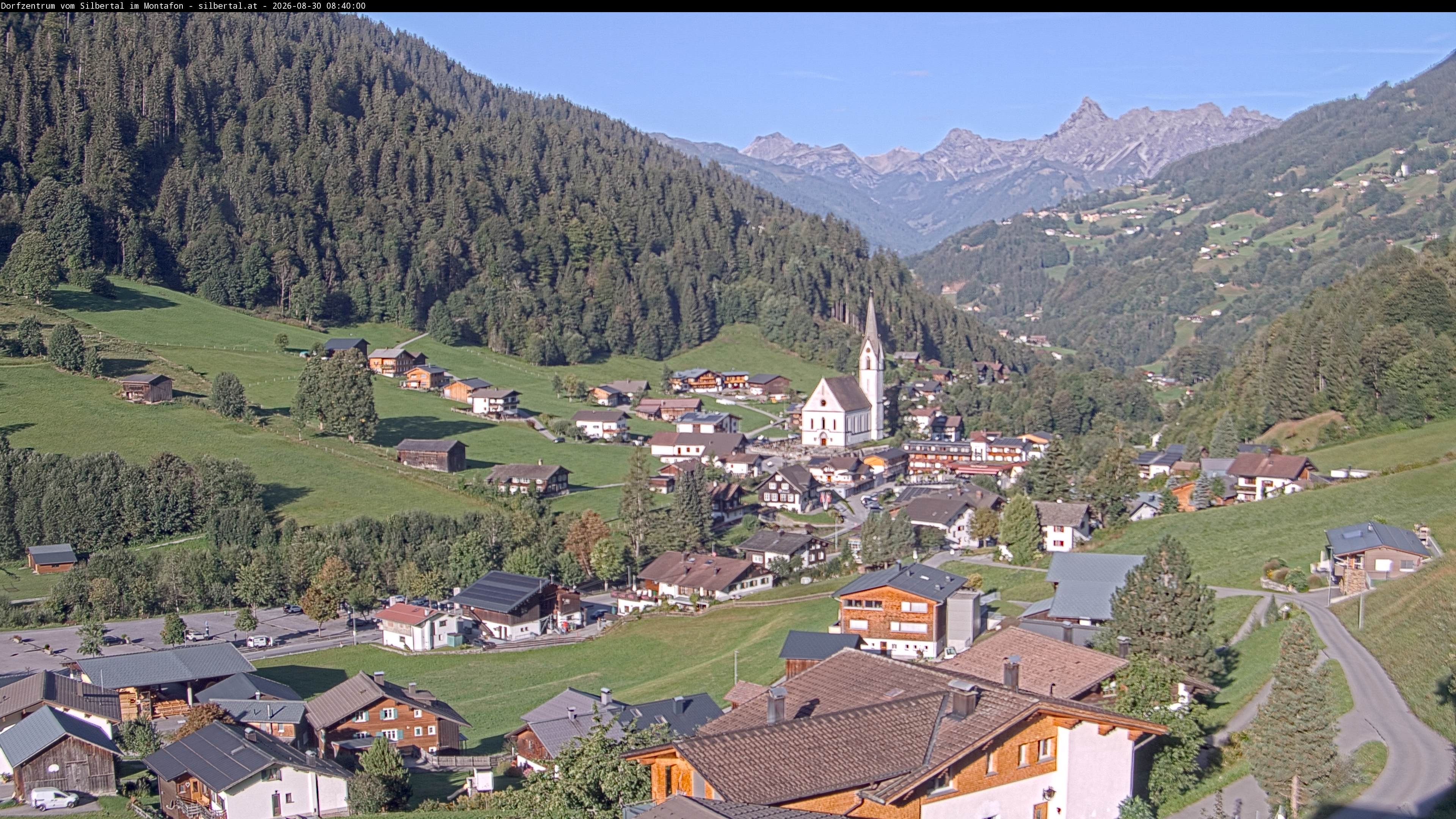 Archiv Foto Webcam Blick auf Silbertal, Vorarlberg