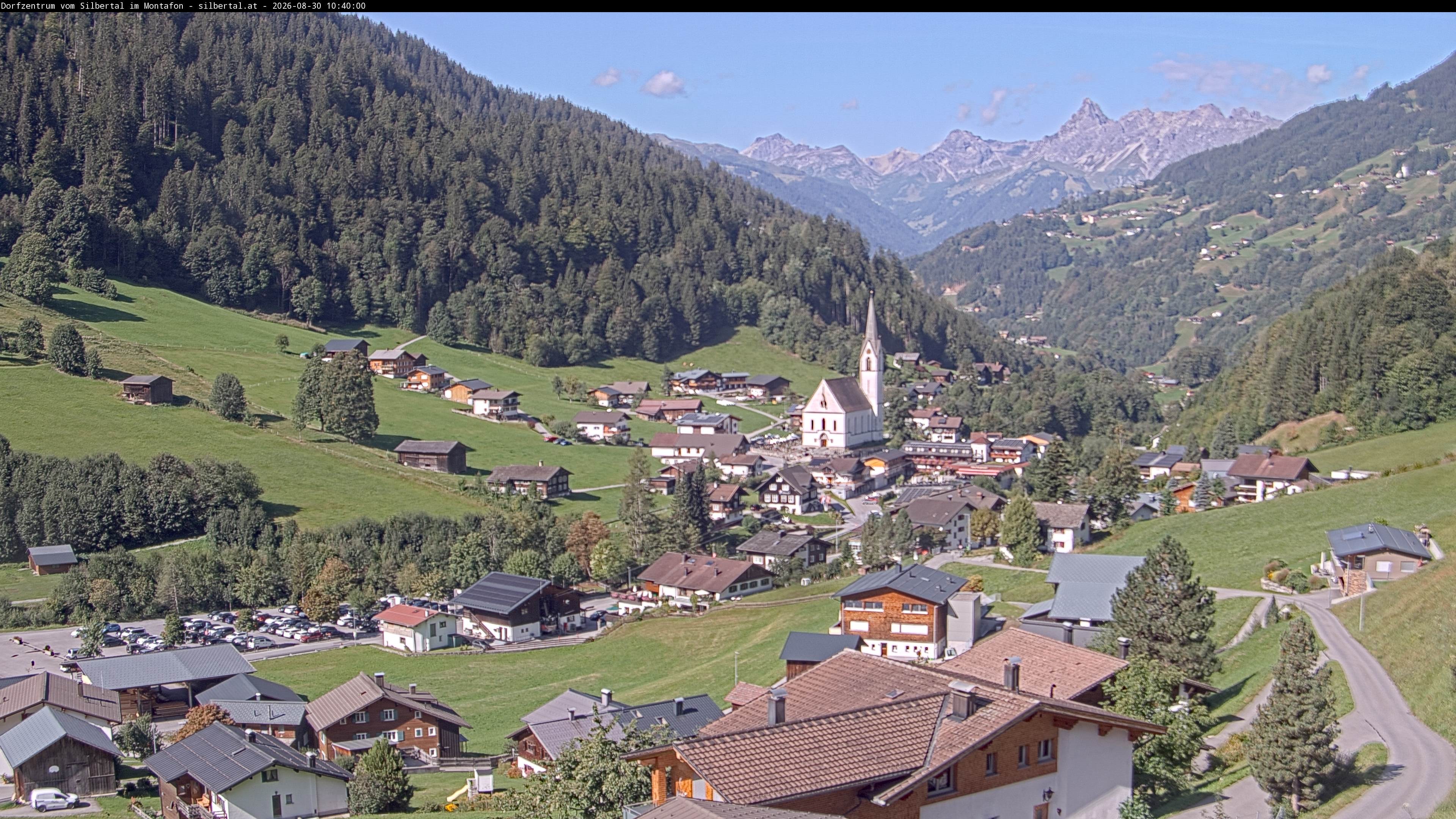 Archiv Foto Webcam Blick auf Silbertal, Vorarlberg