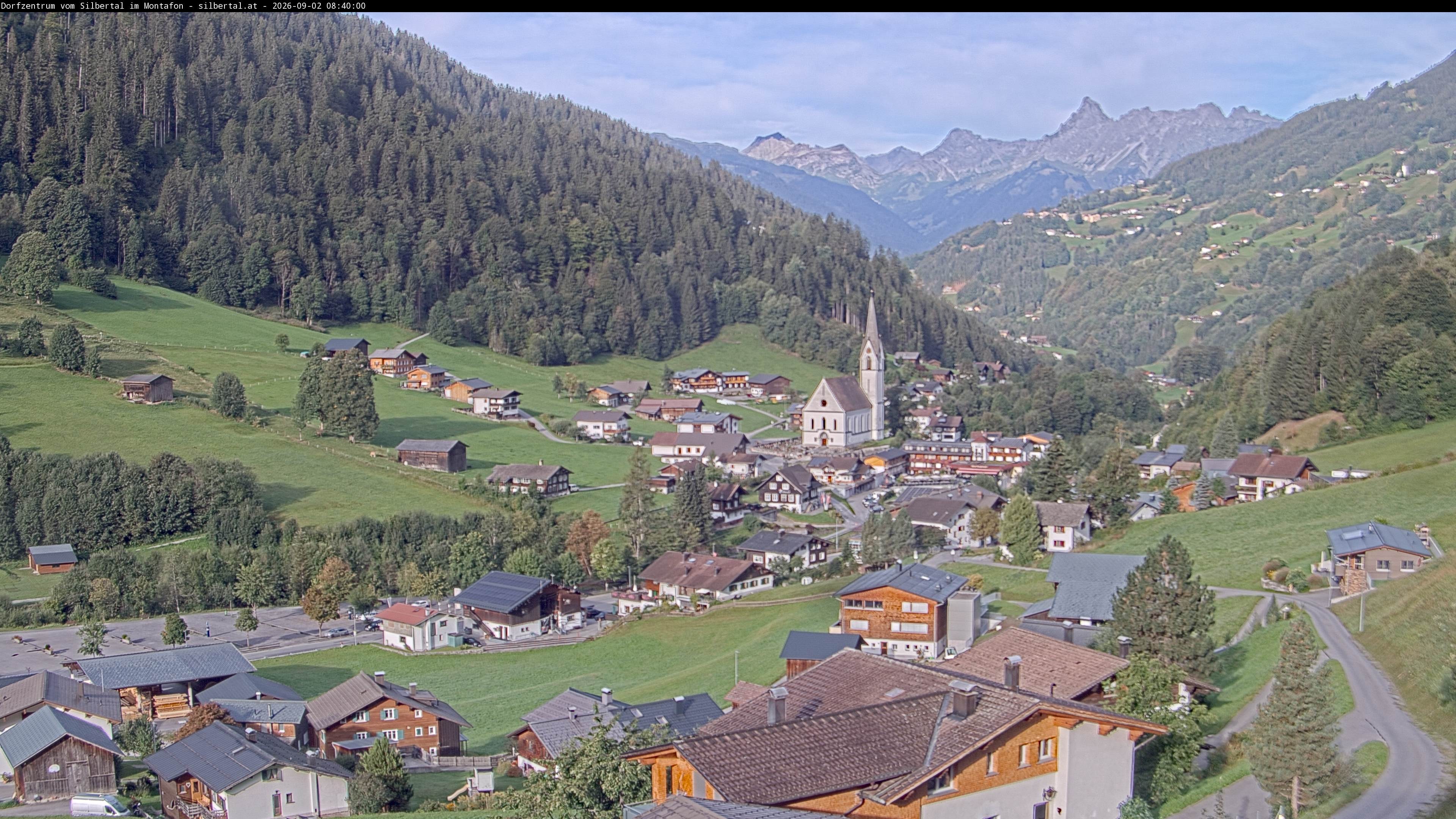 Archiv Foto Webcam Blick auf Silbertal, Vorarlberg