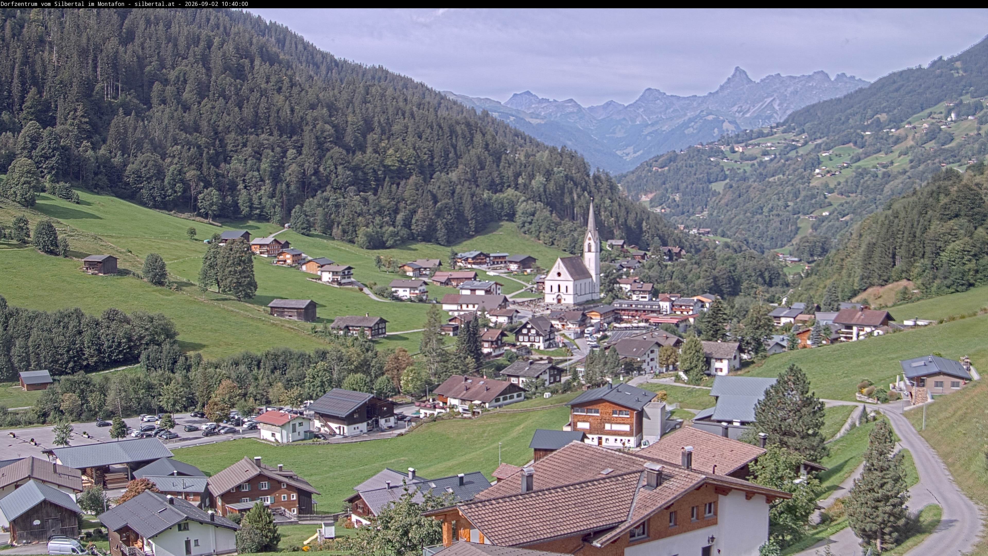 Archiv Foto Webcam Blick auf Silbertal, Vorarlberg