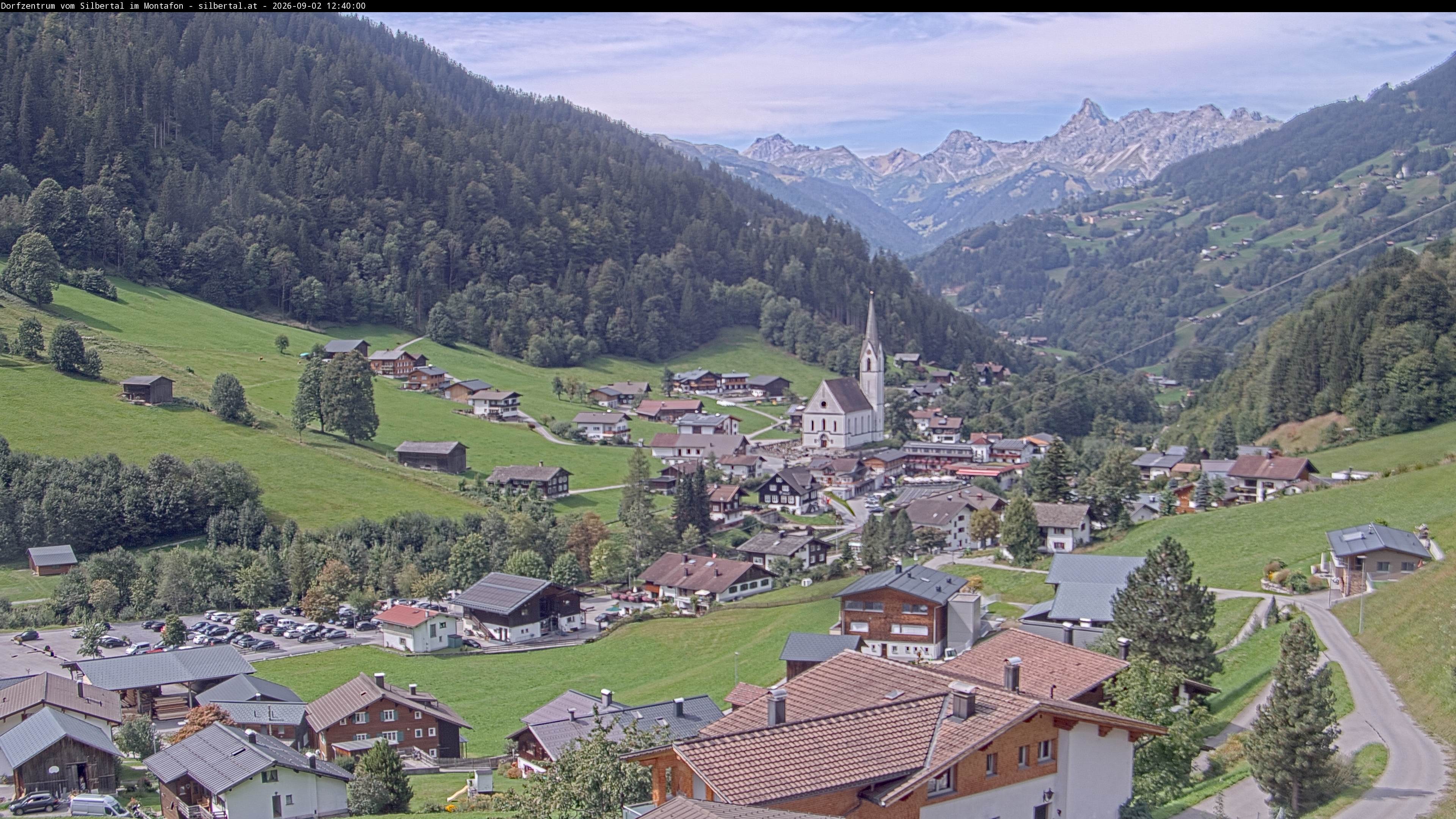Archiv Foto Webcam Blick auf Silbertal, Vorarlberg