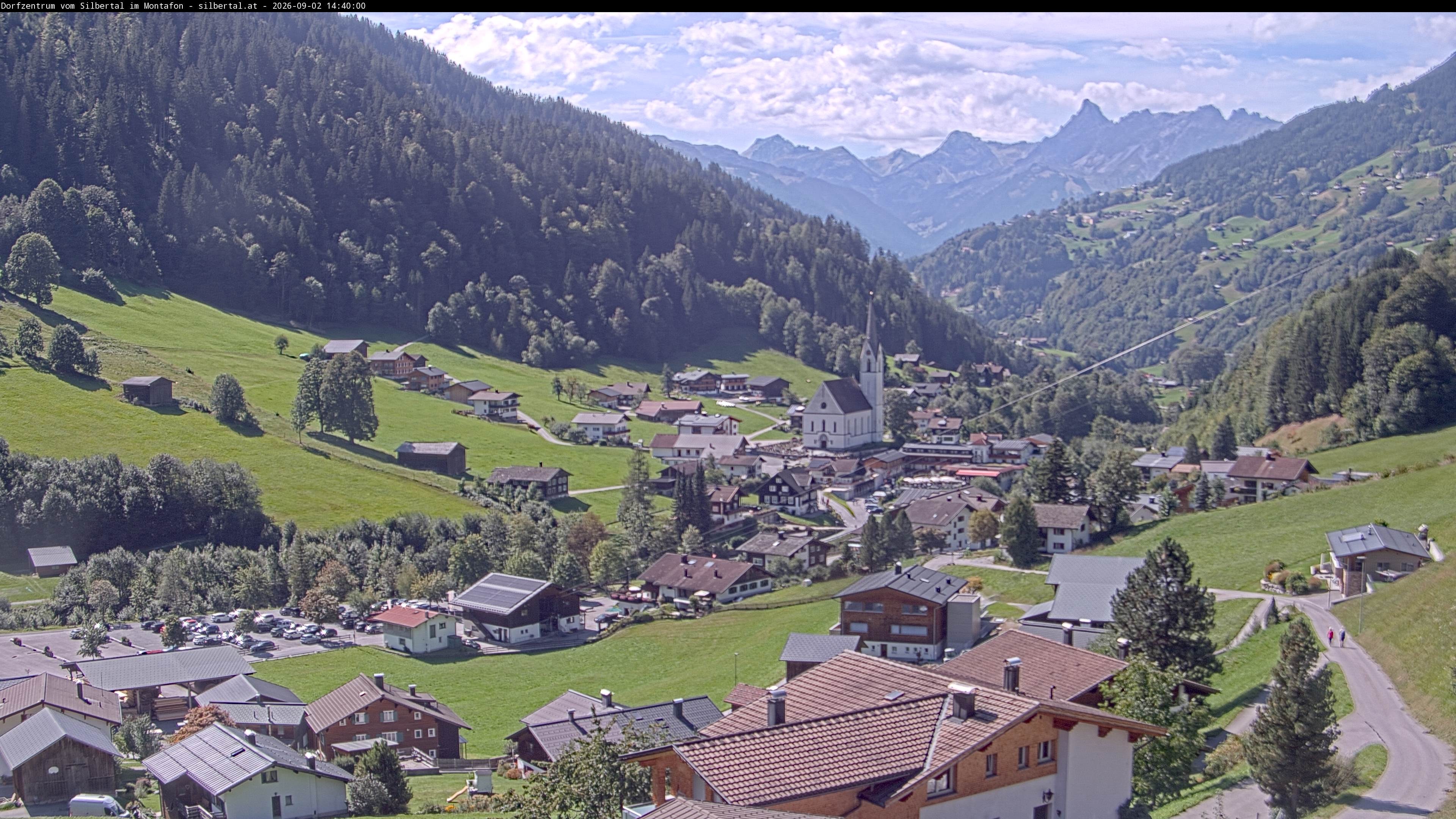Archiv Foto Webcam Blick auf Silbertal, Vorarlberg