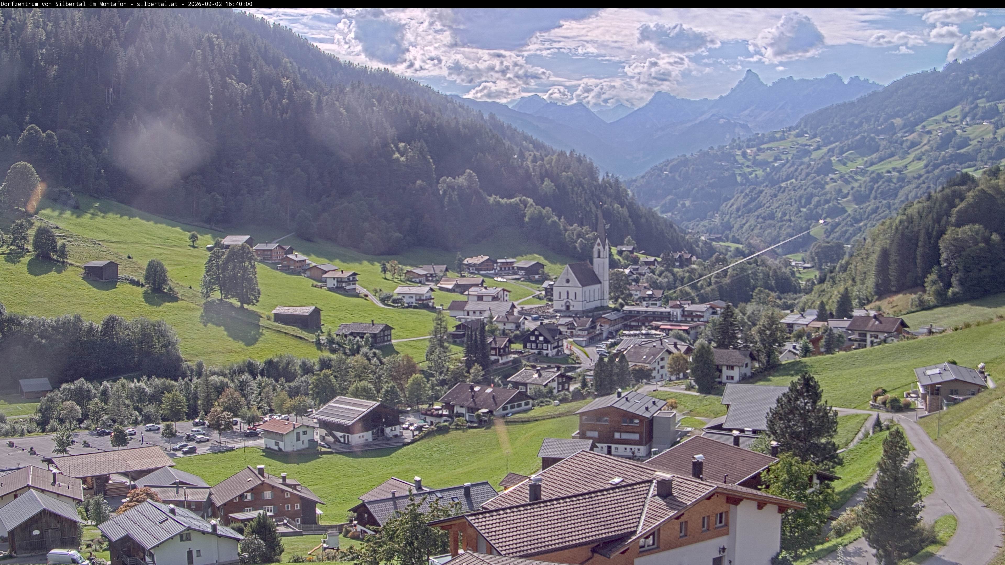 Archiv Foto Webcam Blick auf Silbertal, Vorarlberg