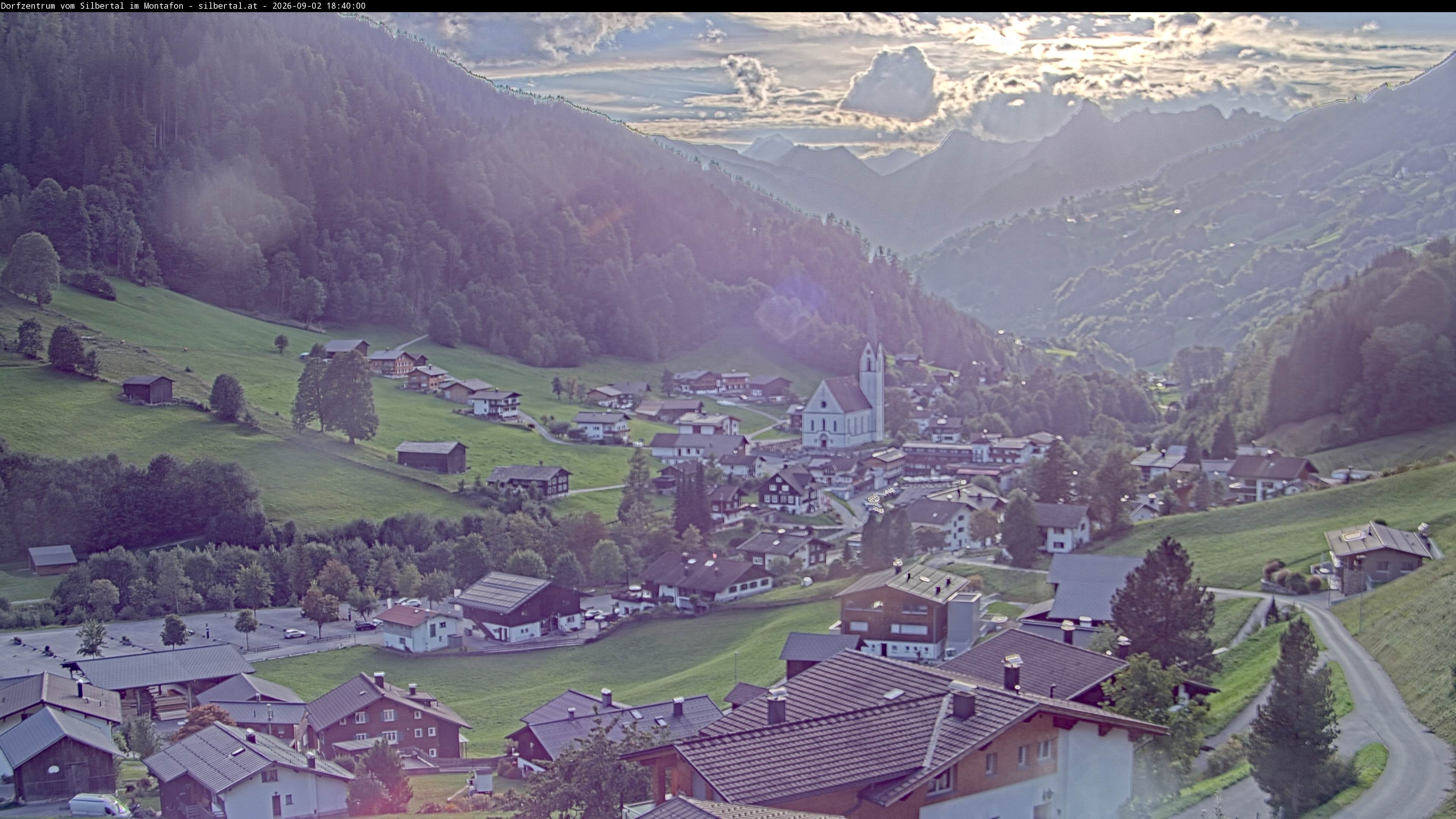 Archiv Foto Webcam Blick auf Silbertal, Vorarlberg