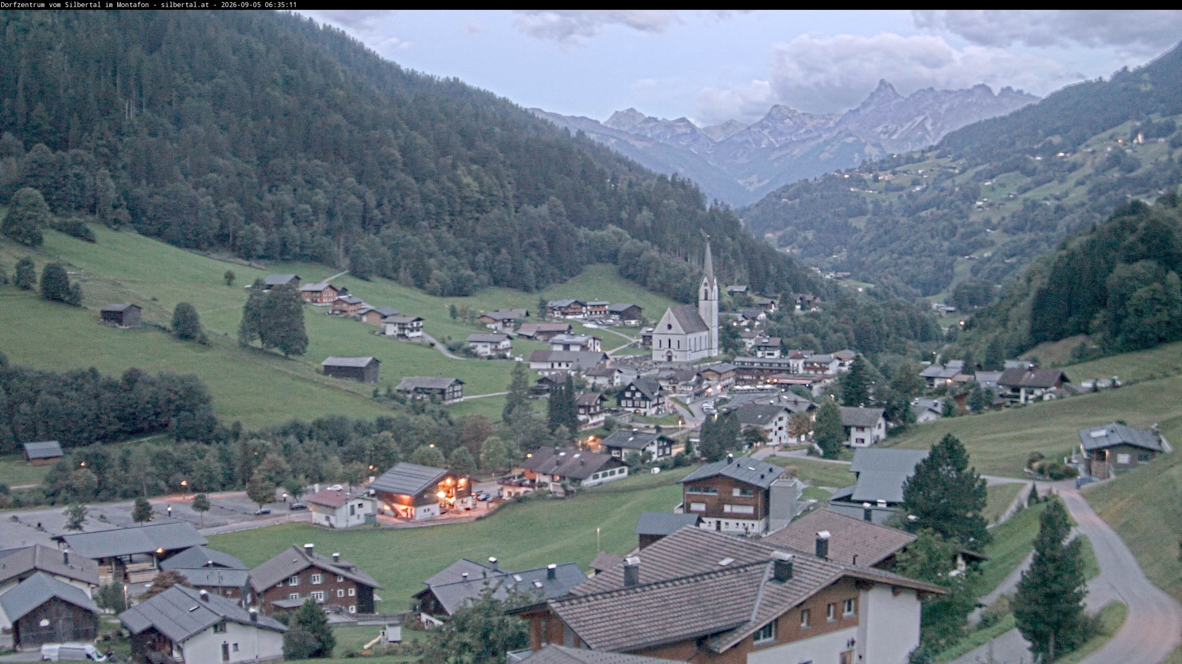 Archiv Foto Webcam Blick auf Silbertal, Vorarlberg