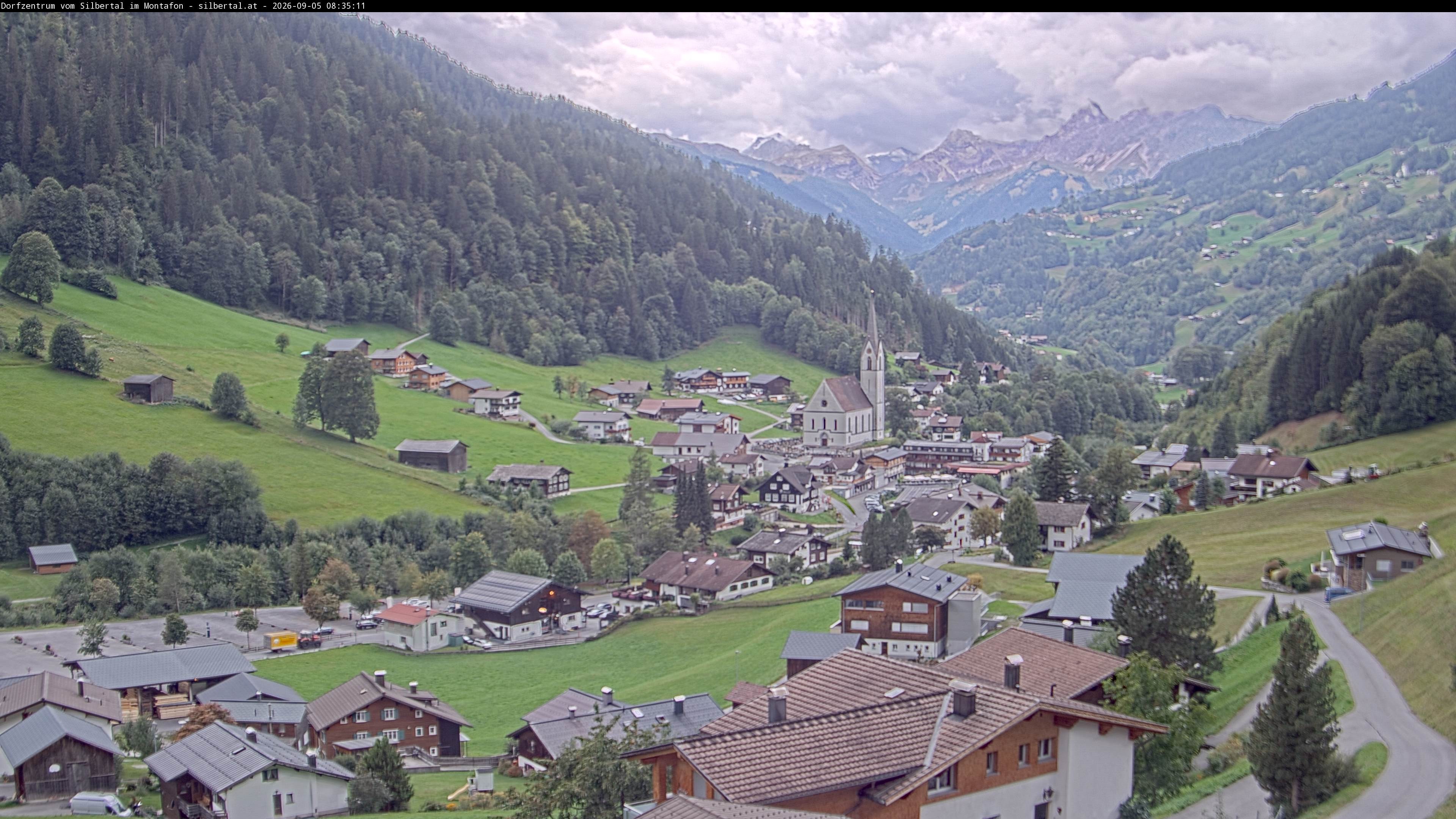 Archiv Foto Webcam Blick auf Silbertal, Vorarlberg