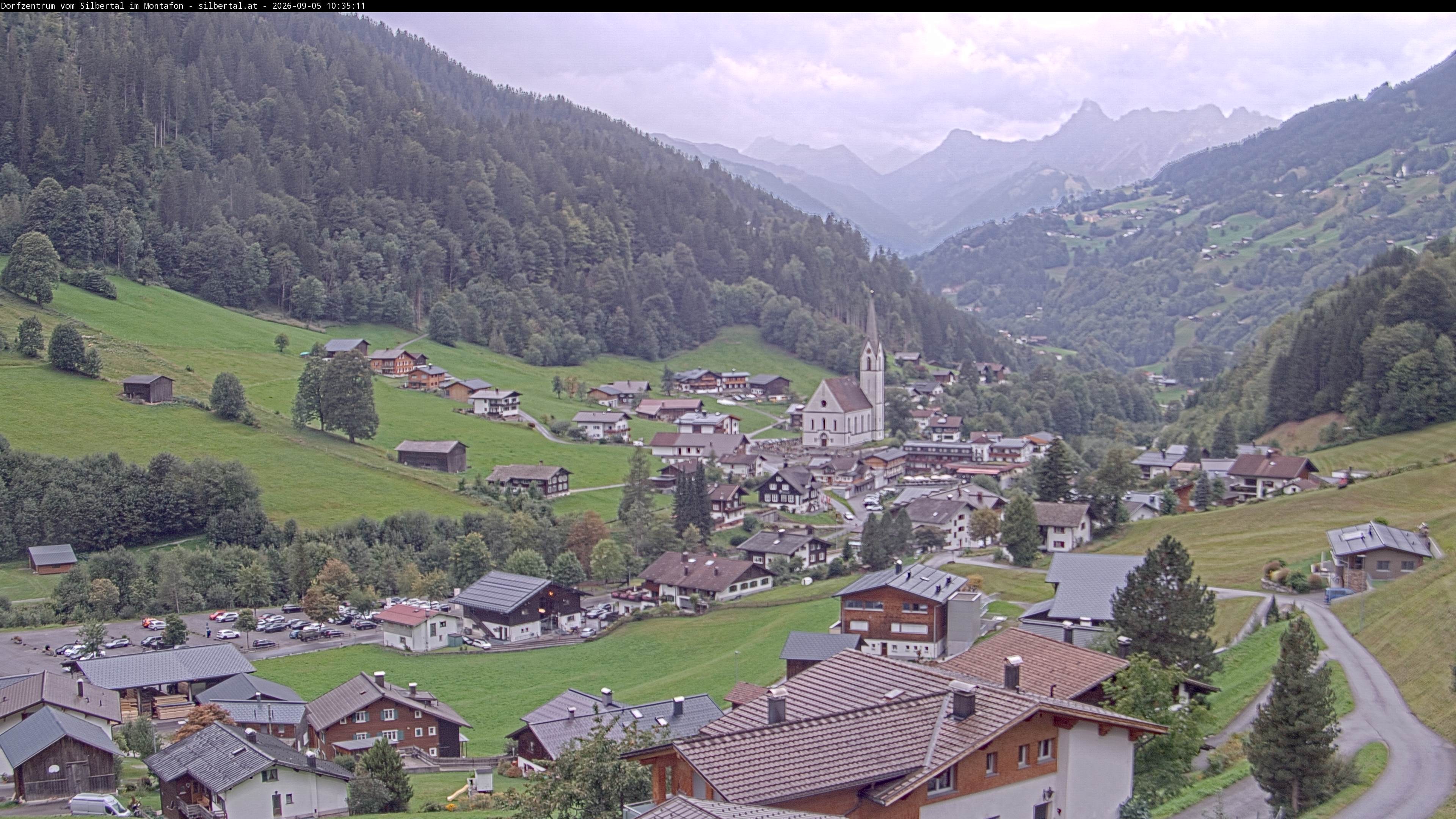 Archiv Foto Webcam Blick auf Silbertal, Vorarlberg