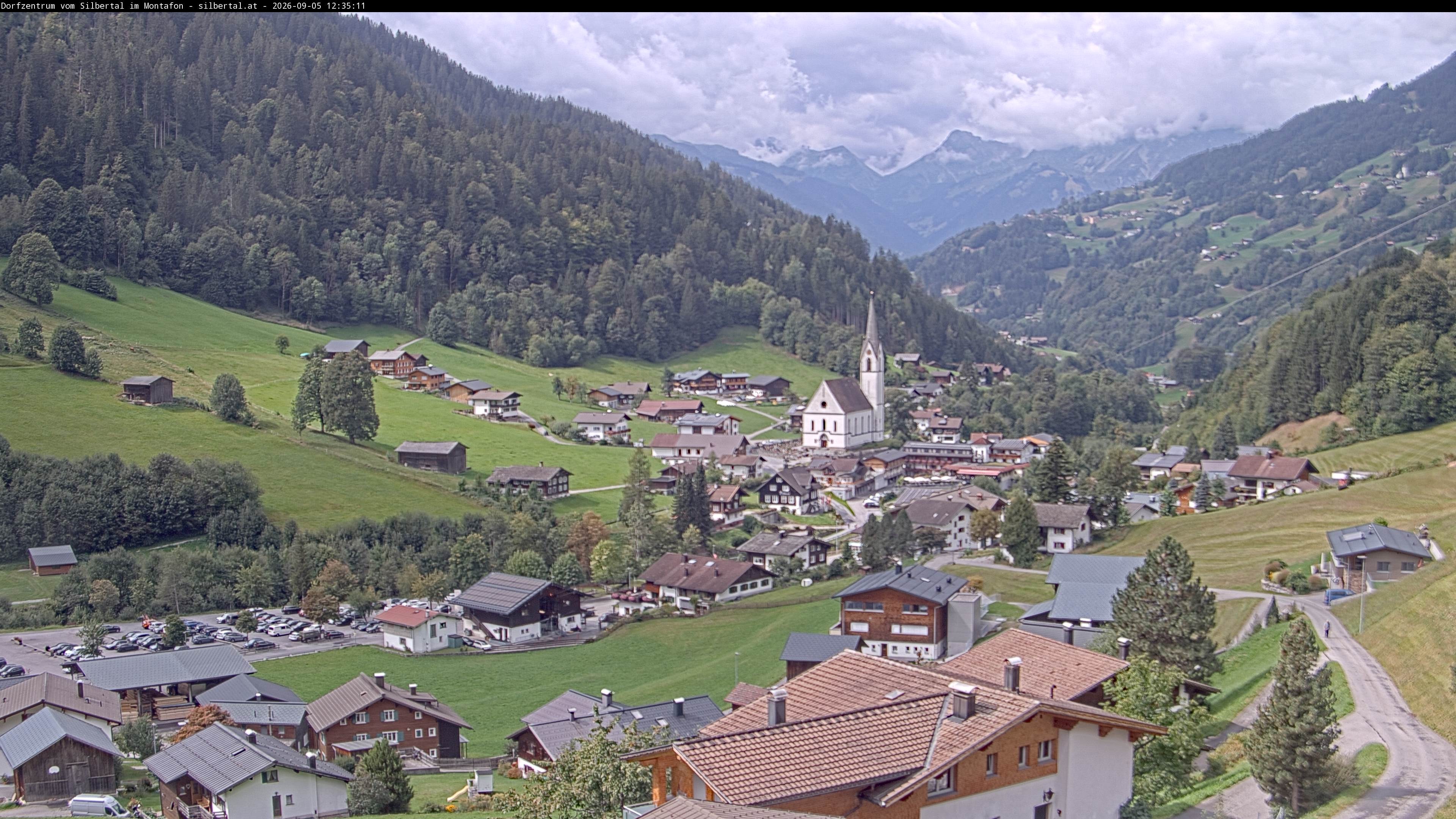 Archiv Foto Webcam Blick auf Silbertal, Vorarlberg