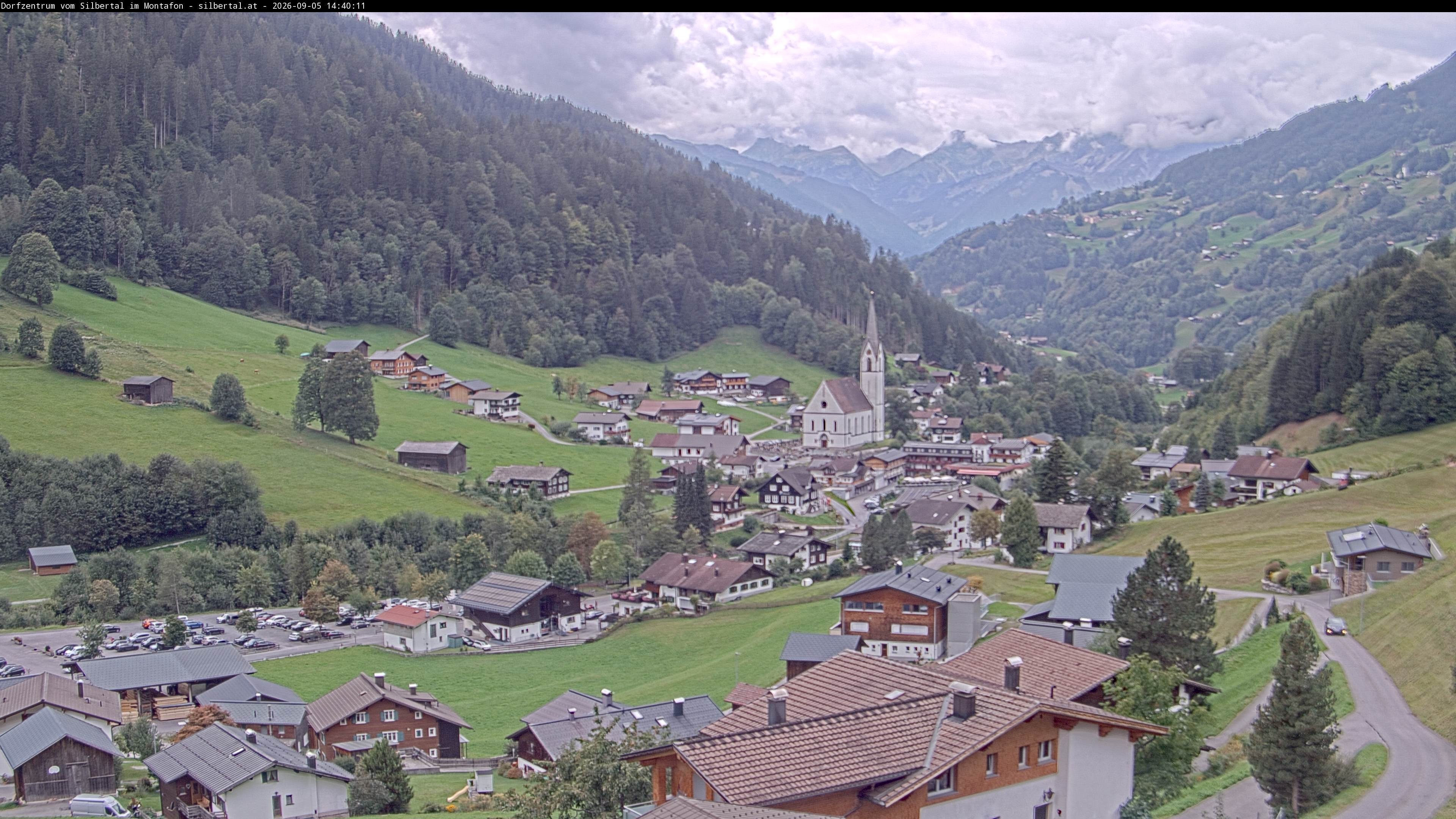 Archiv Foto Webcam Blick auf Silbertal, Vorarlberg