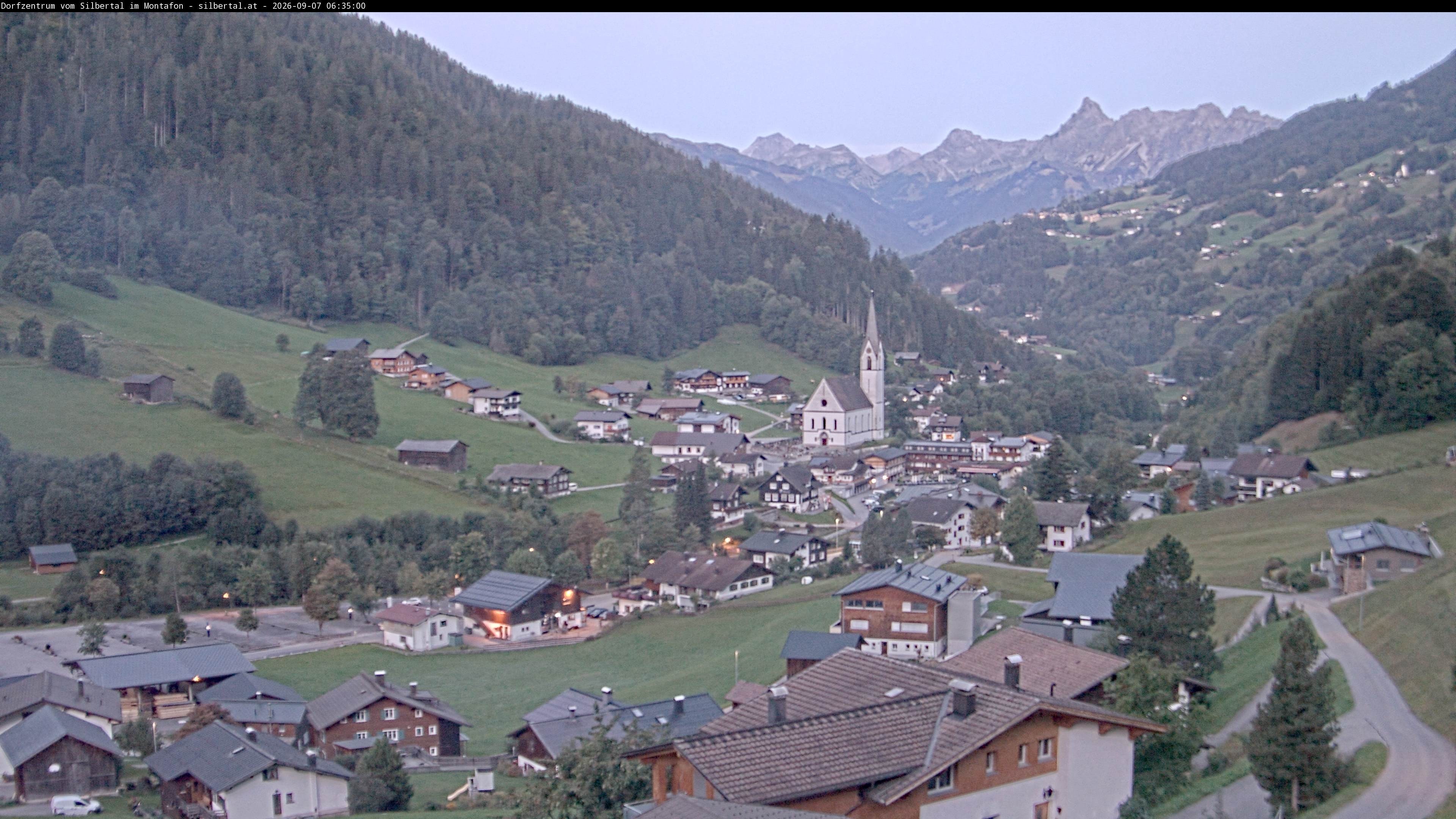 Archiv Foto Webcam Blick auf Silbertal, Vorarlberg