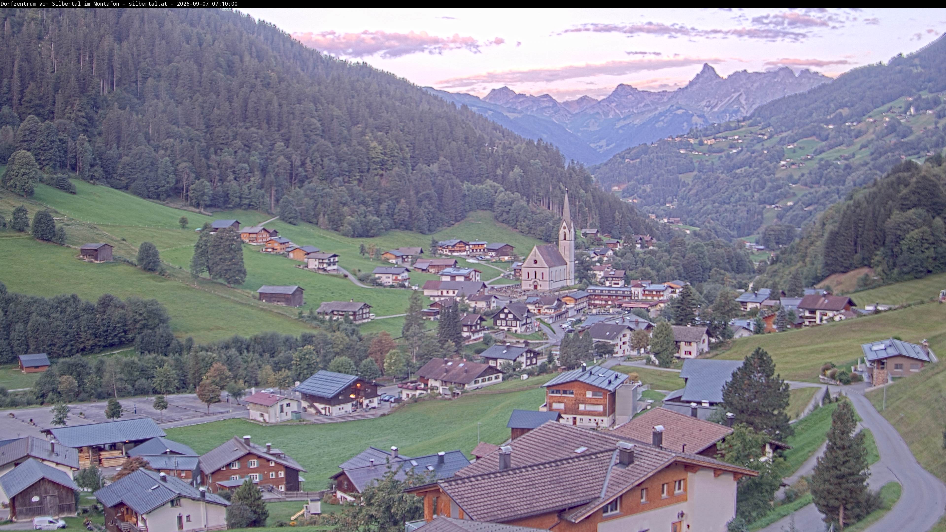 Archiv Foto Webcam Blick auf Silbertal, Vorarlberg