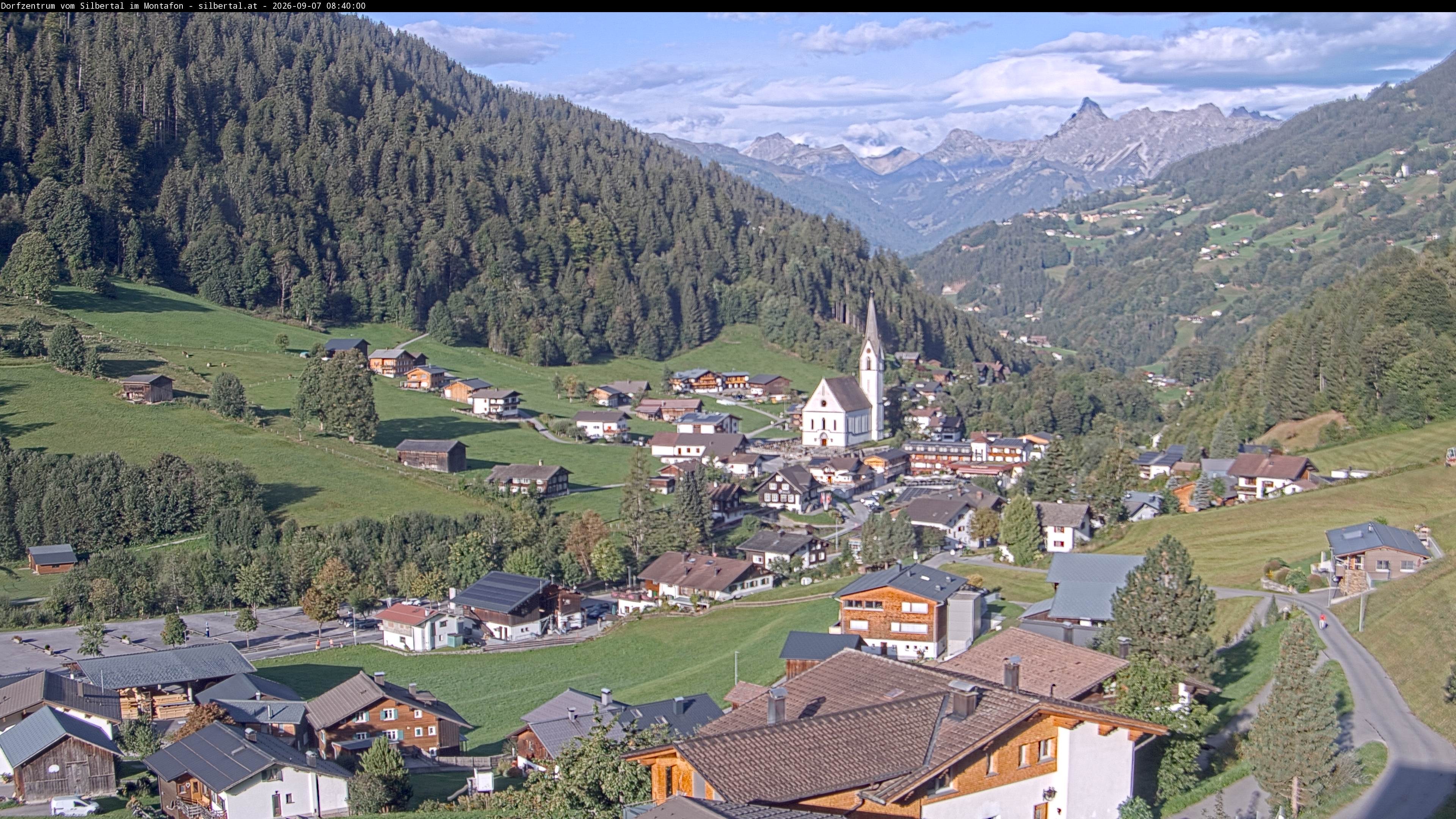 Archiv Foto Webcam Blick auf Silbertal, Vorarlberg