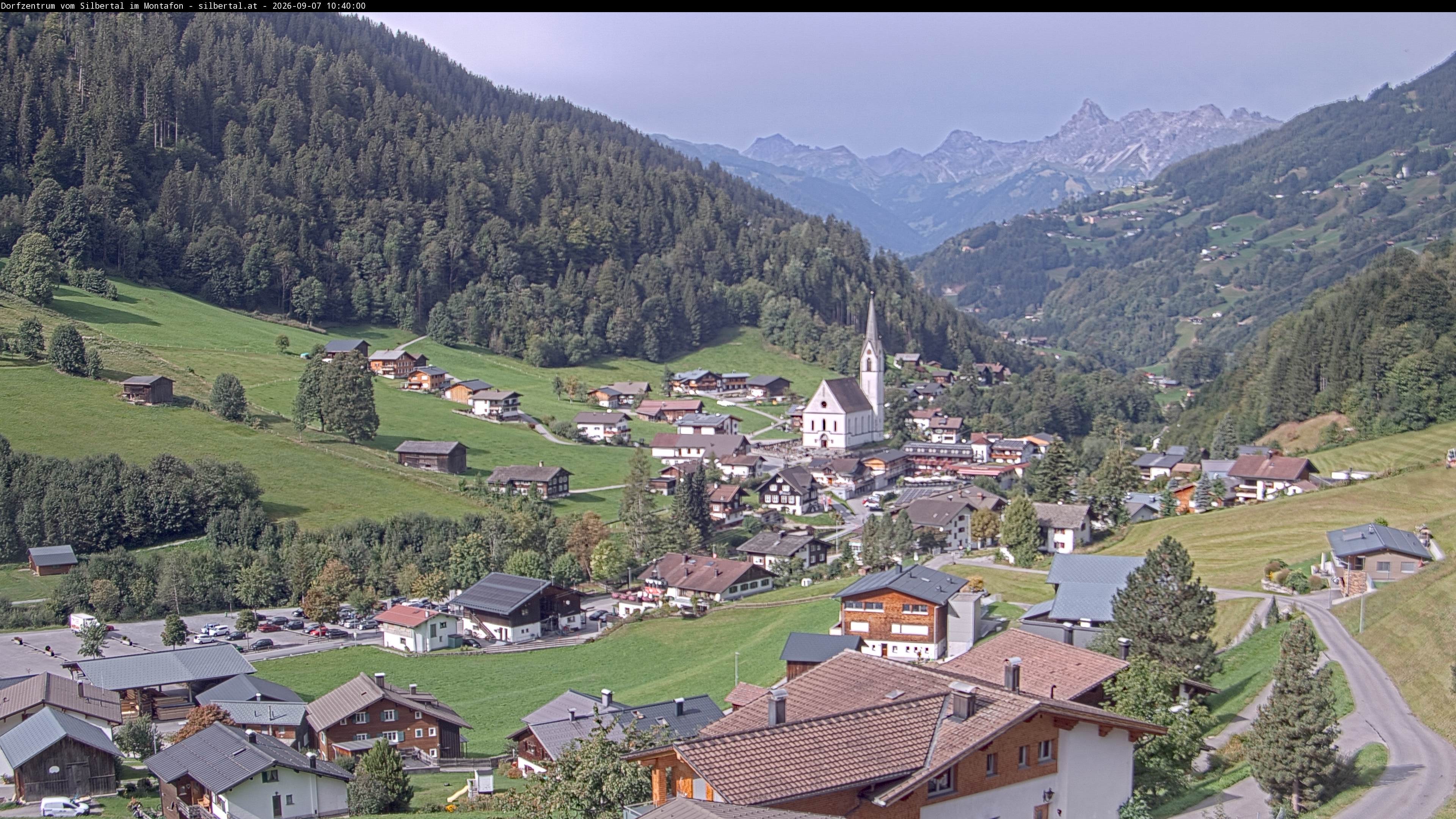 Archiv Foto Webcam Blick auf Silbertal, Vorarlberg