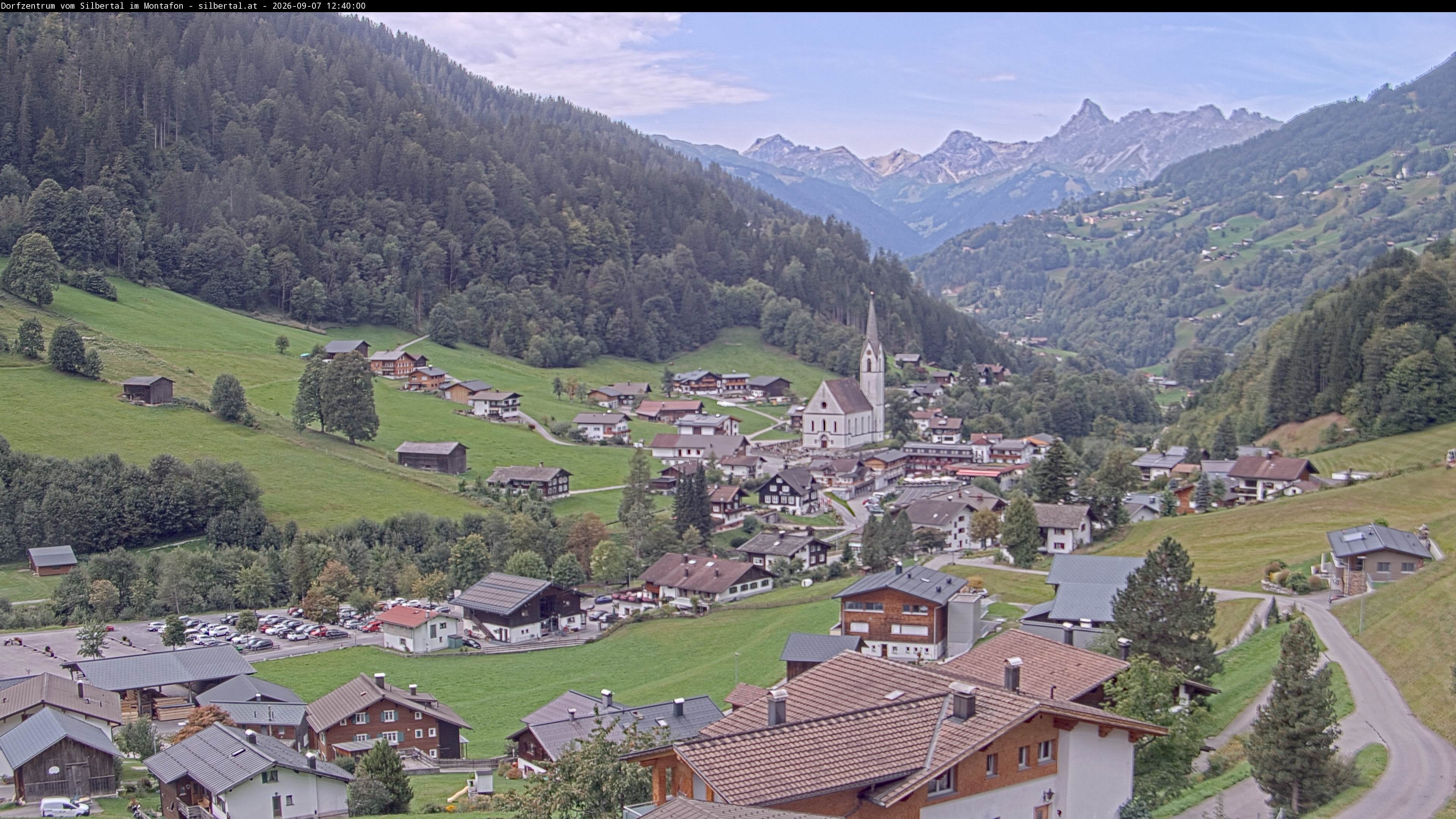 Archiv Foto Webcam Blick auf Silbertal, Vorarlberg