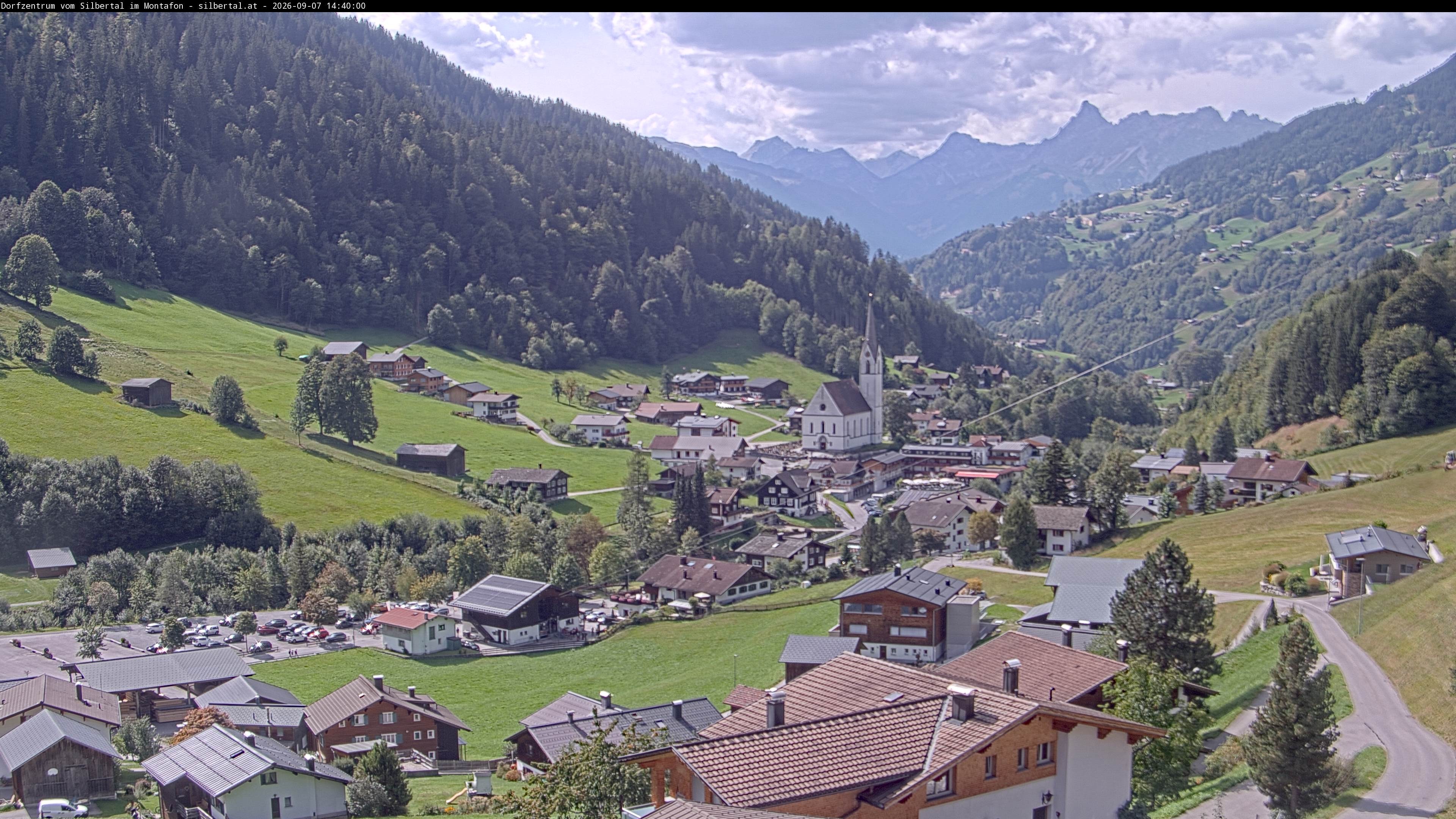 Archiv Foto Webcam Blick auf Silbertal, Vorarlberg