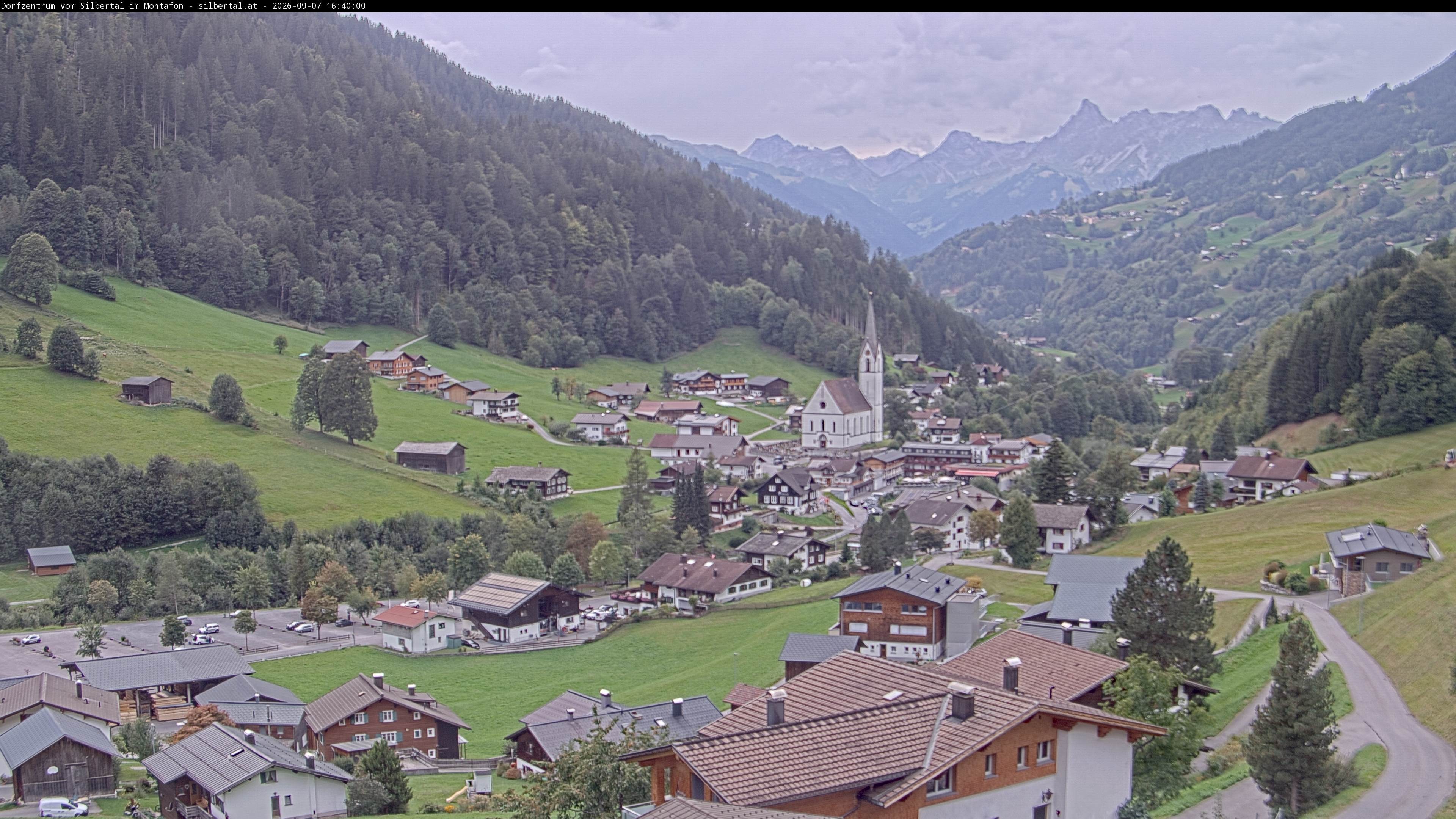 Archiv Foto Webcam Blick auf Silbertal, Vorarlberg