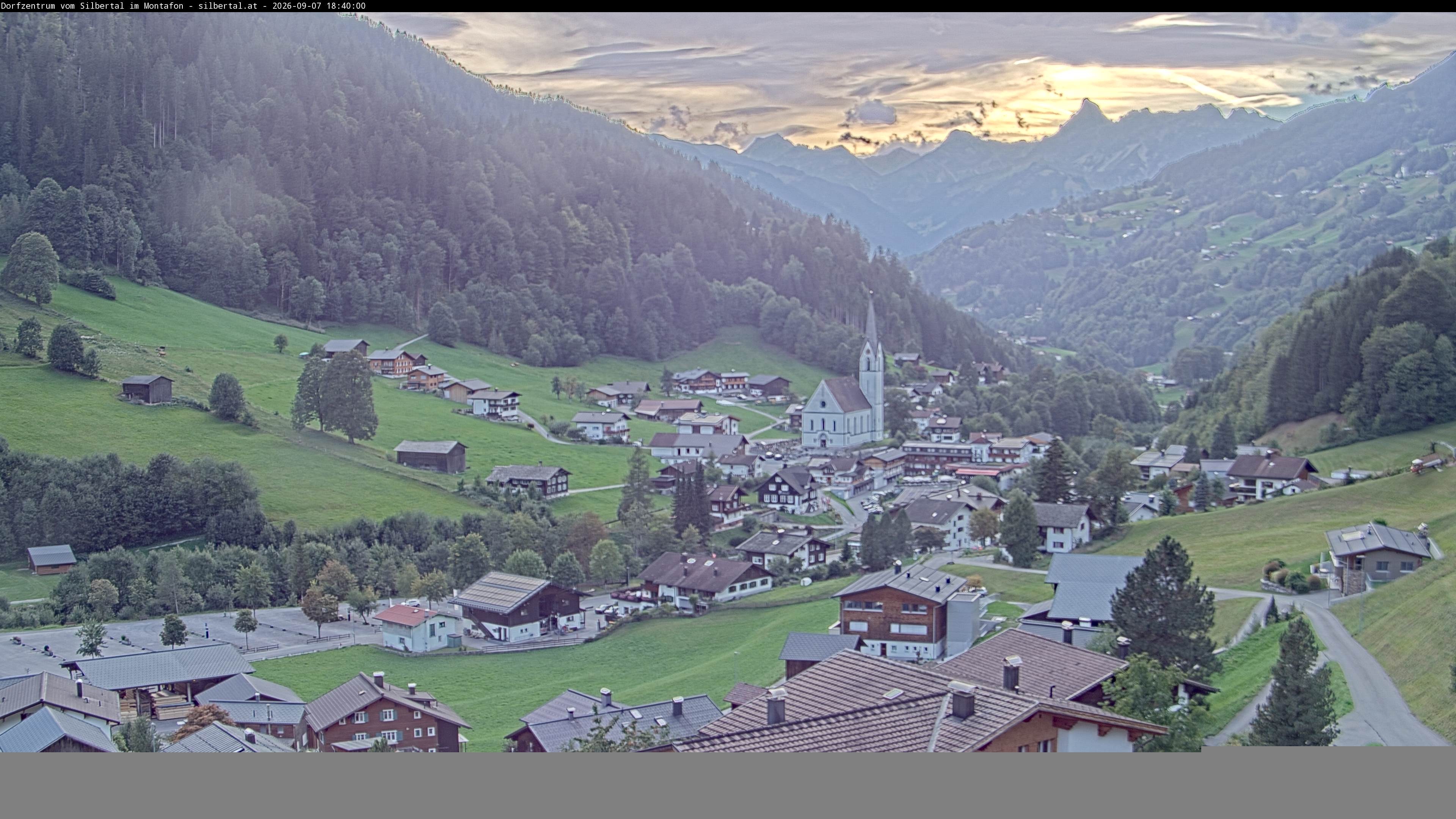 Archiv Foto Webcam Blick auf Silbertal, Vorarlberg