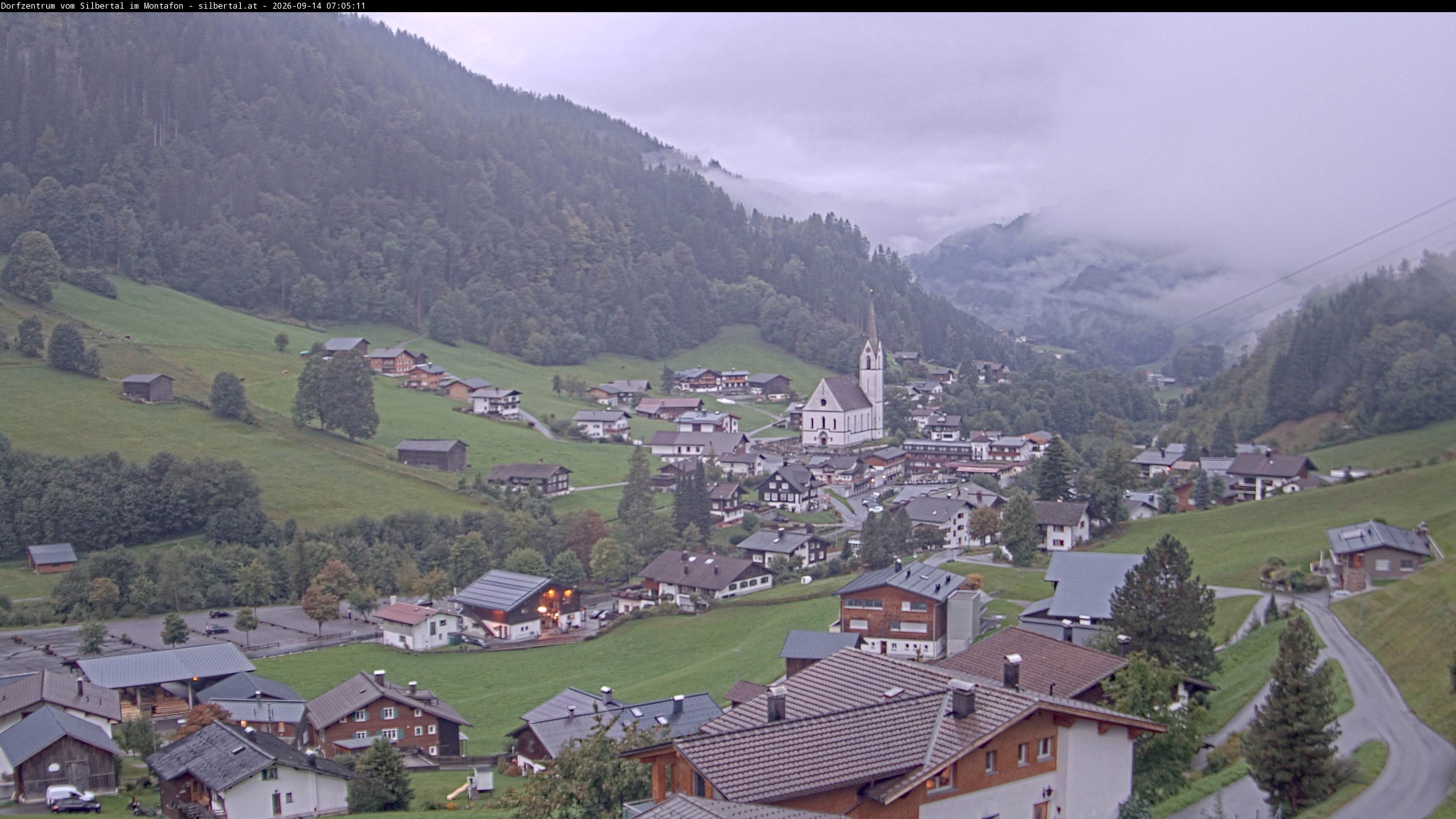 Archiv Foto Webcam Blick auf Silbertal, Vorarlberg