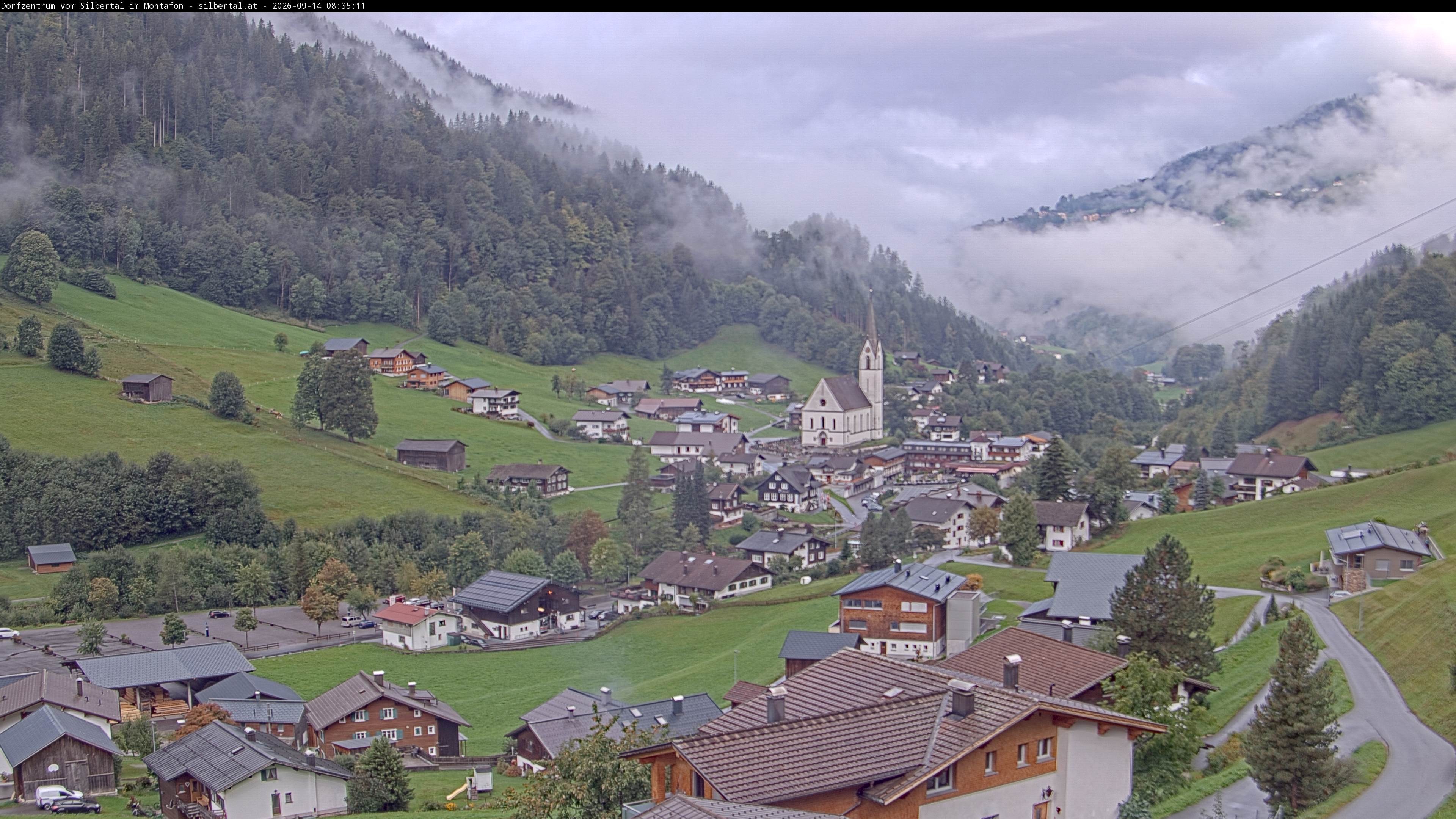 Archiv Foto Webcam Blick auf Silbertal, Vorarlberg