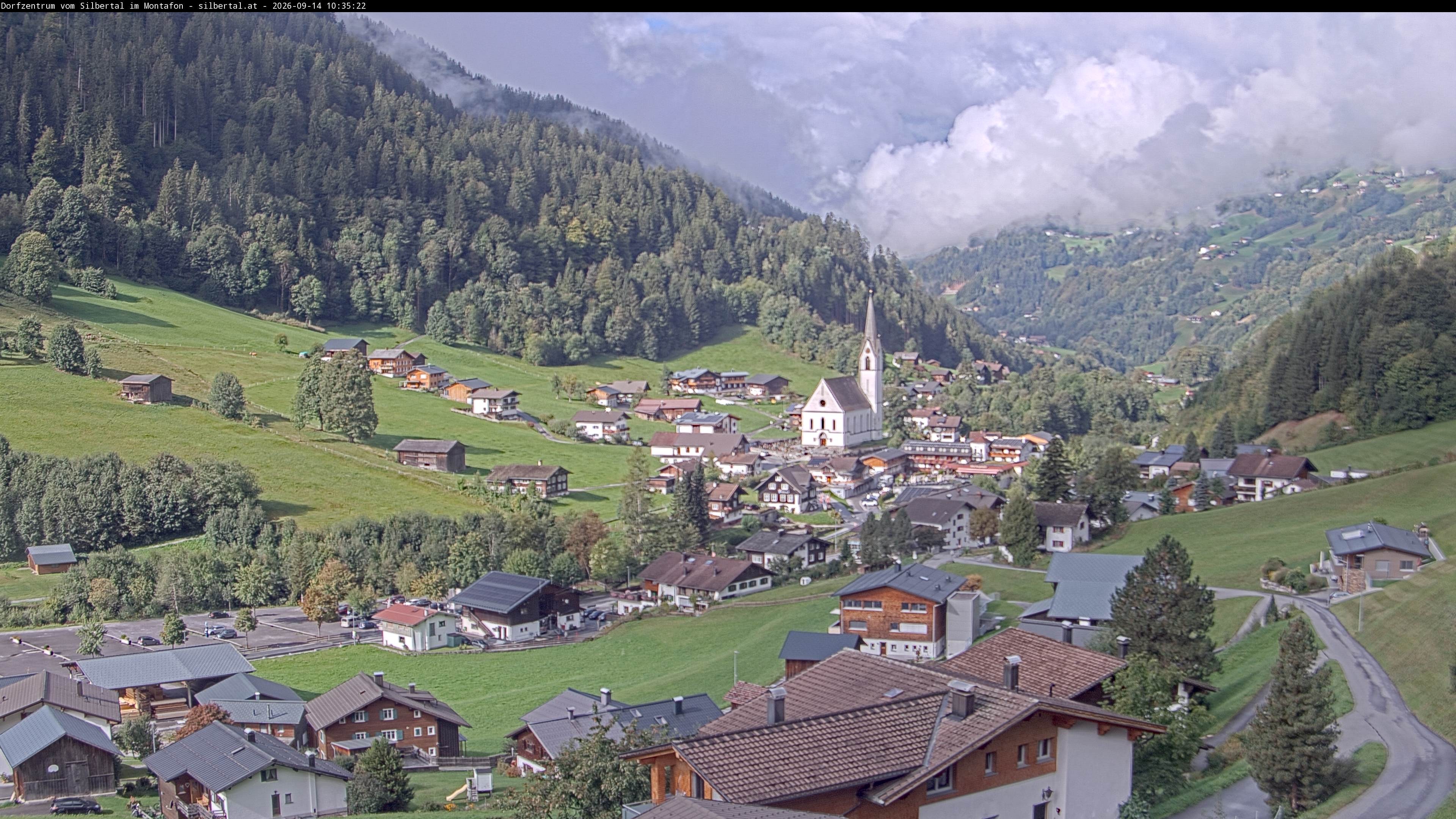 Archiv Foto Webcam Blick auf Silbertal, Vorarlberg