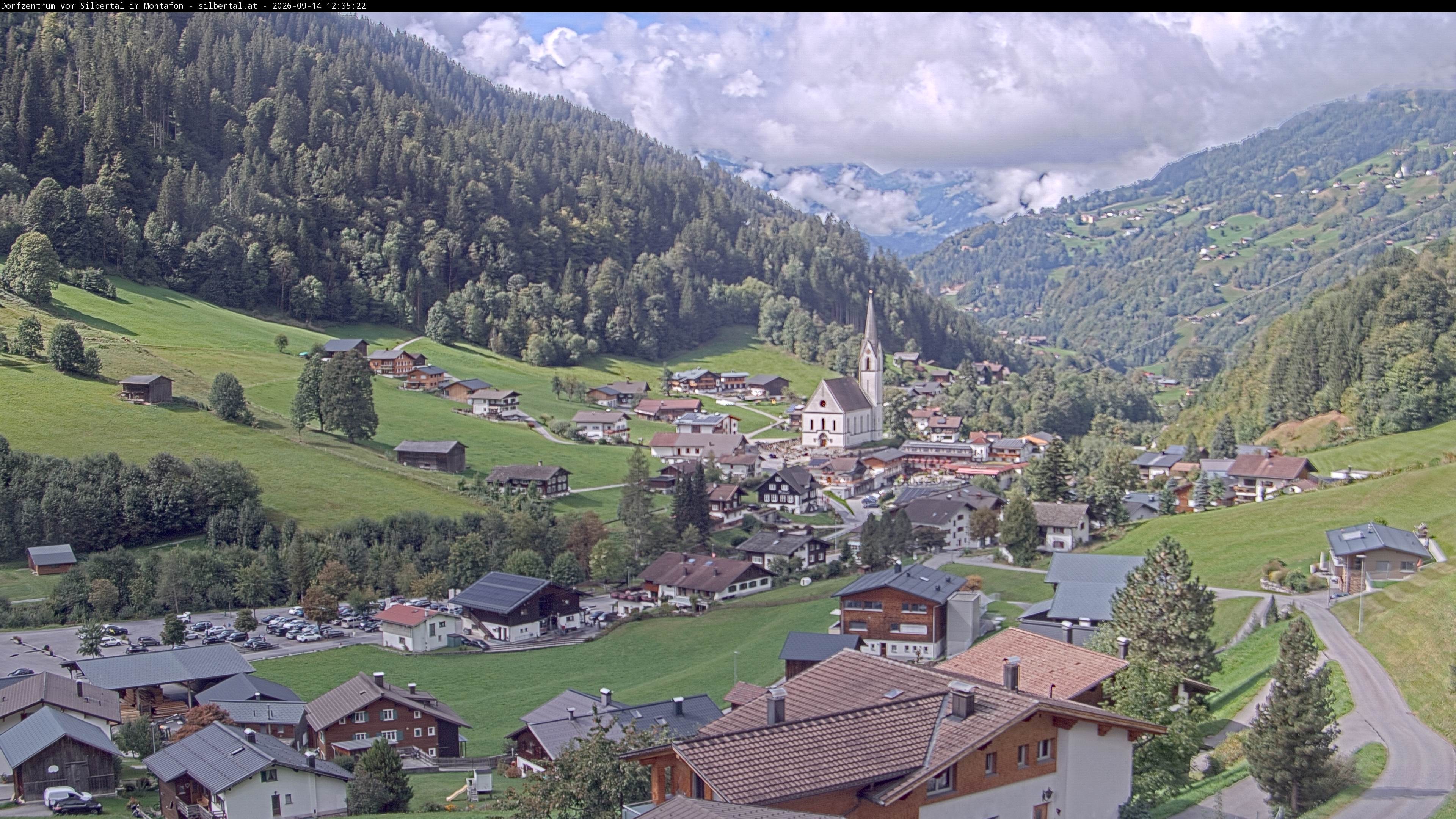 Archiv Foto Webcam Blick auf Silbertal, Vorarlberg