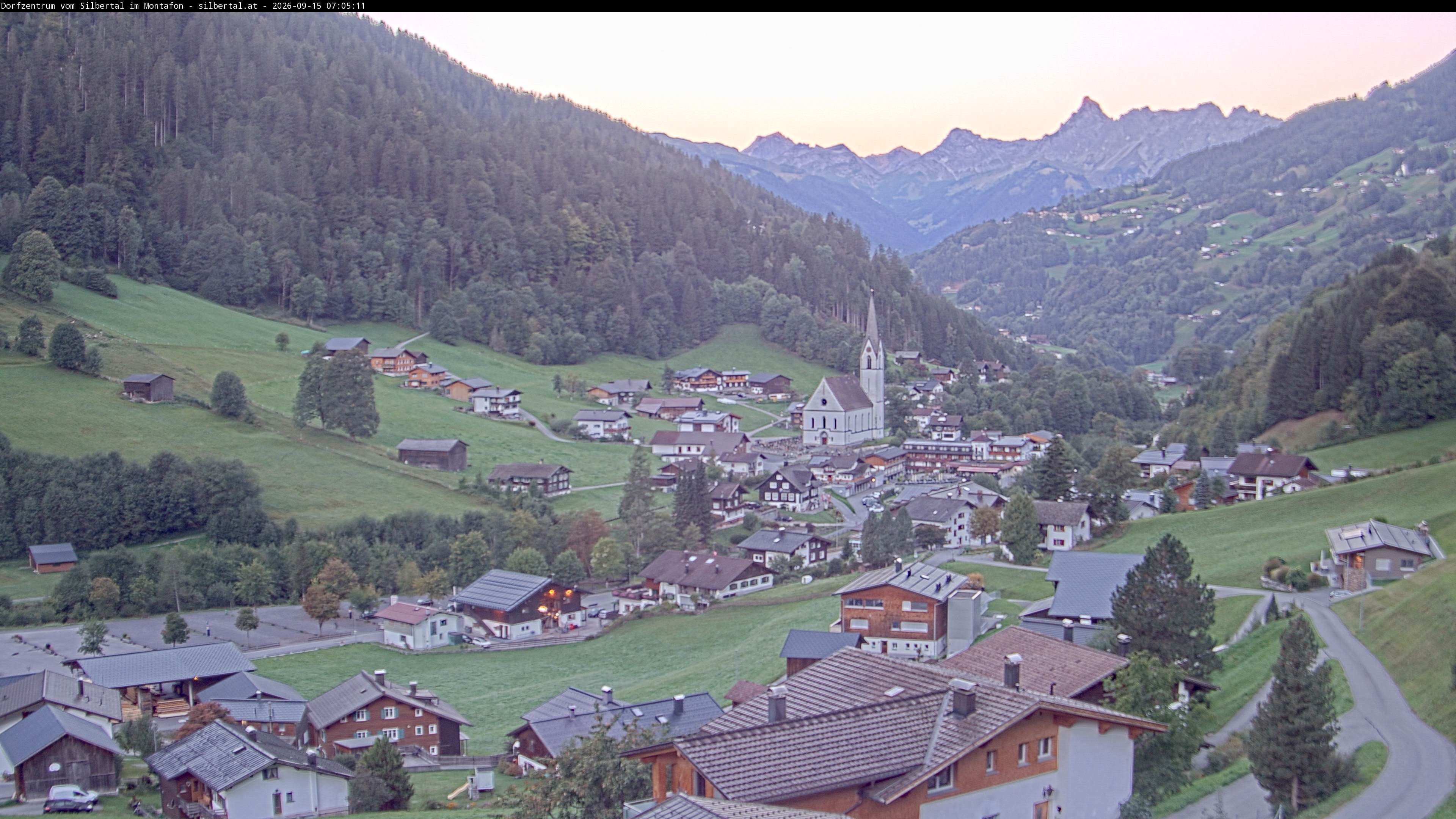 Archiv Foto Webcam Blick auf Silbertal, Vorarlberg