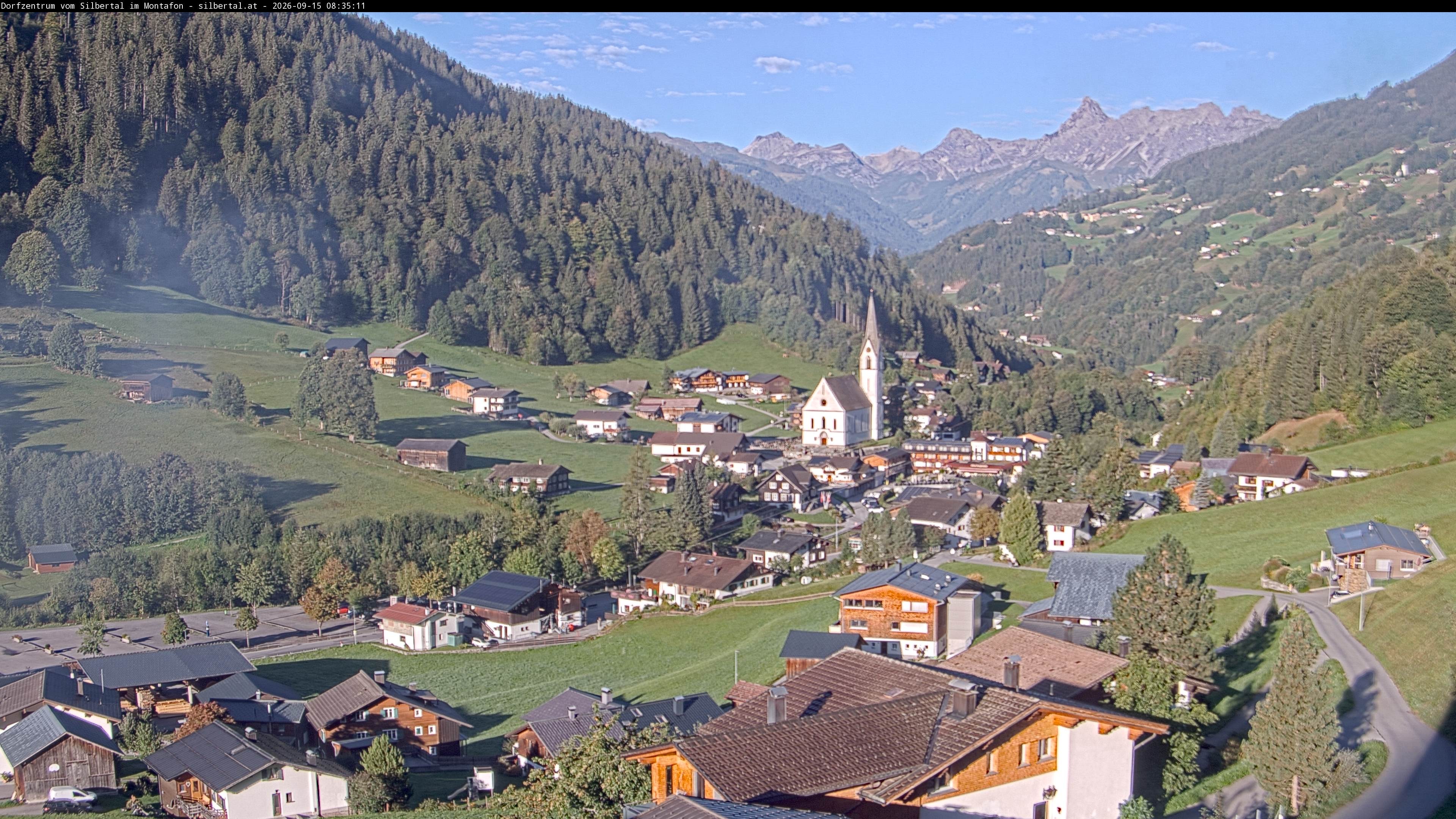 Archiv Foto Webcam Blick auf Silbertal, Vorarlberg