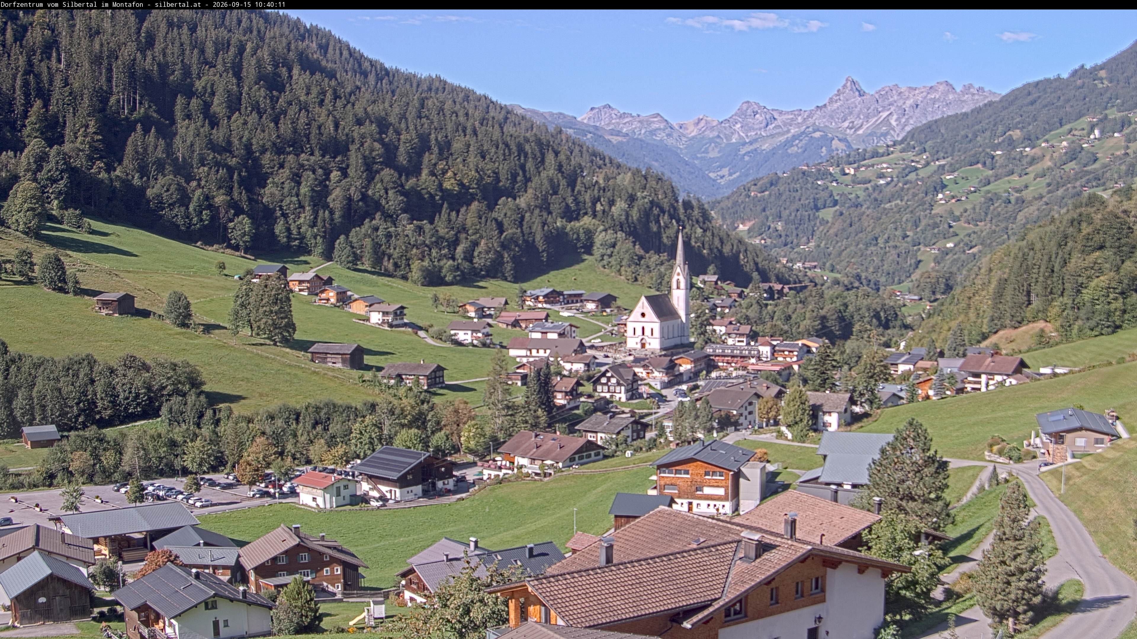 Archiv Foto Webcam Blick auf Silbertal, Vorarlberg