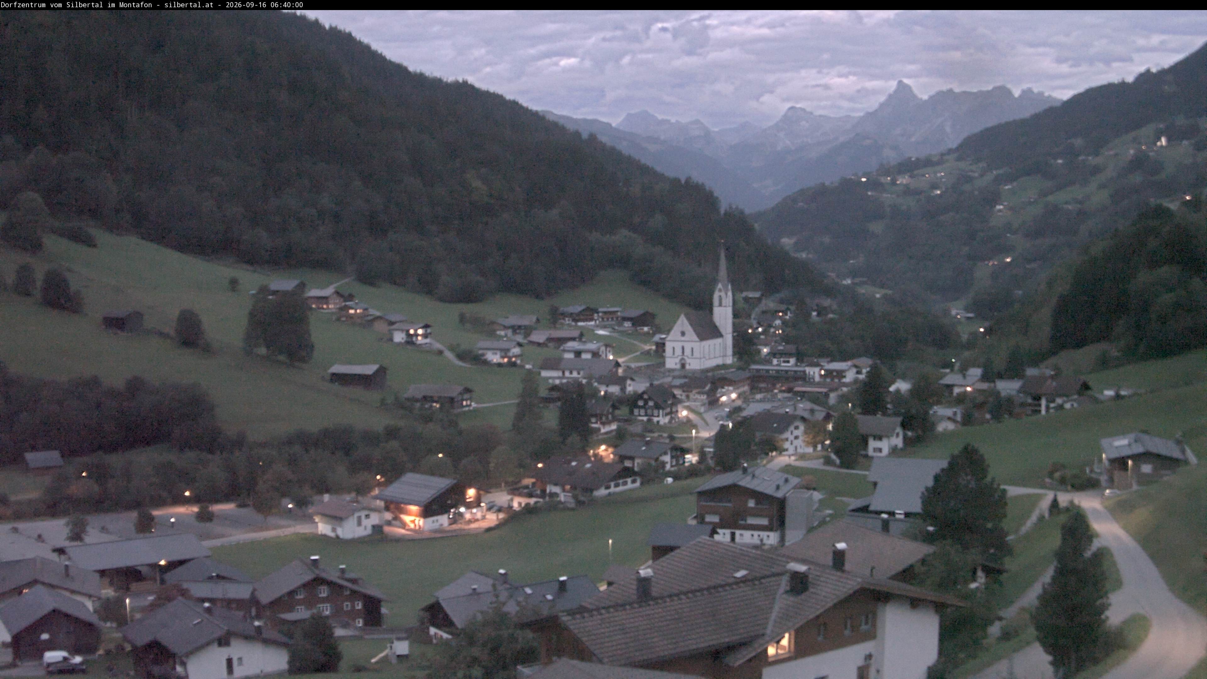 Archiv Foto Webcam Blick auf Silbertal, Vorarlberg