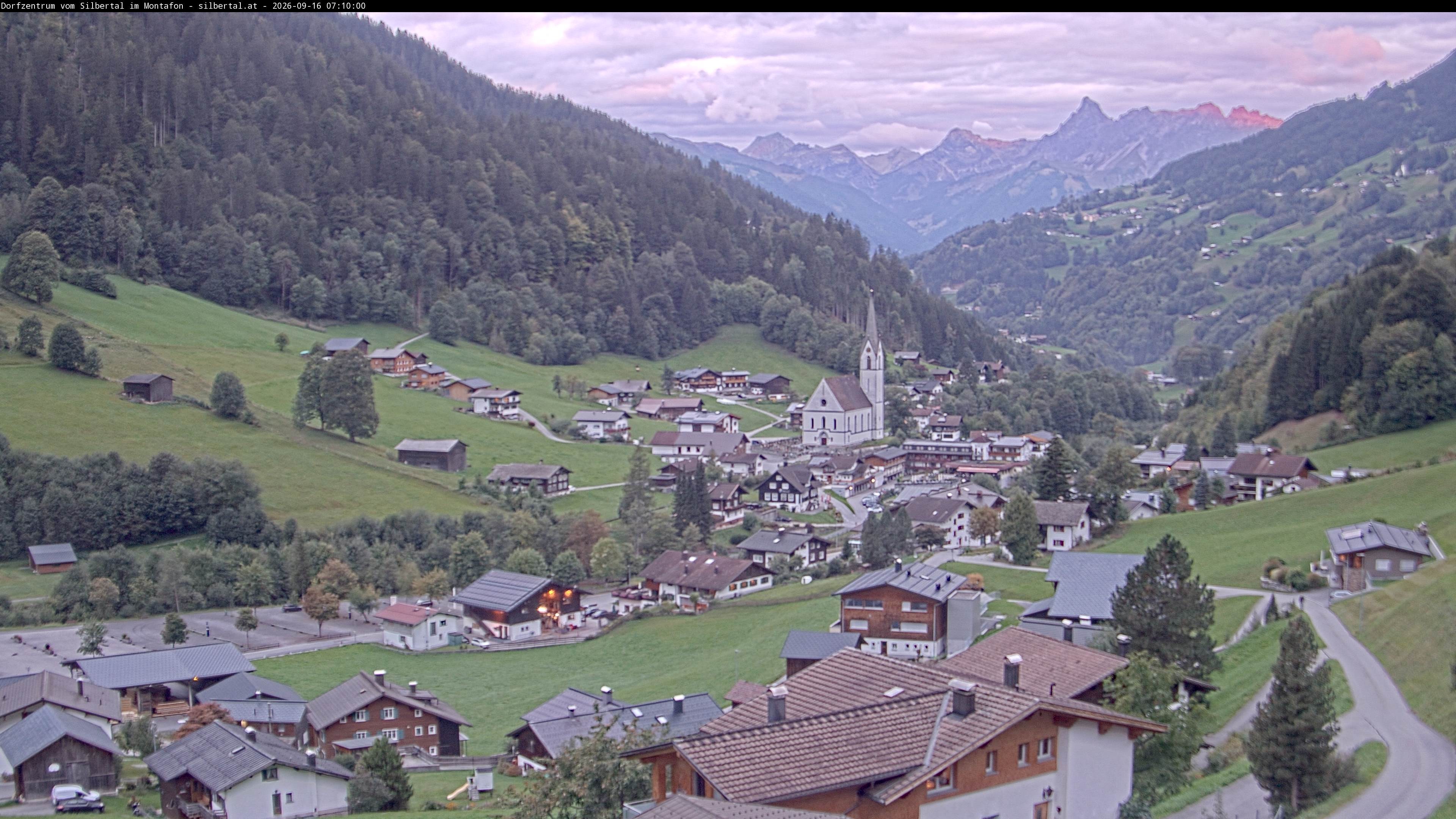 Archiv Foto Webcam Blick auf Silbertal, Vorarlberg