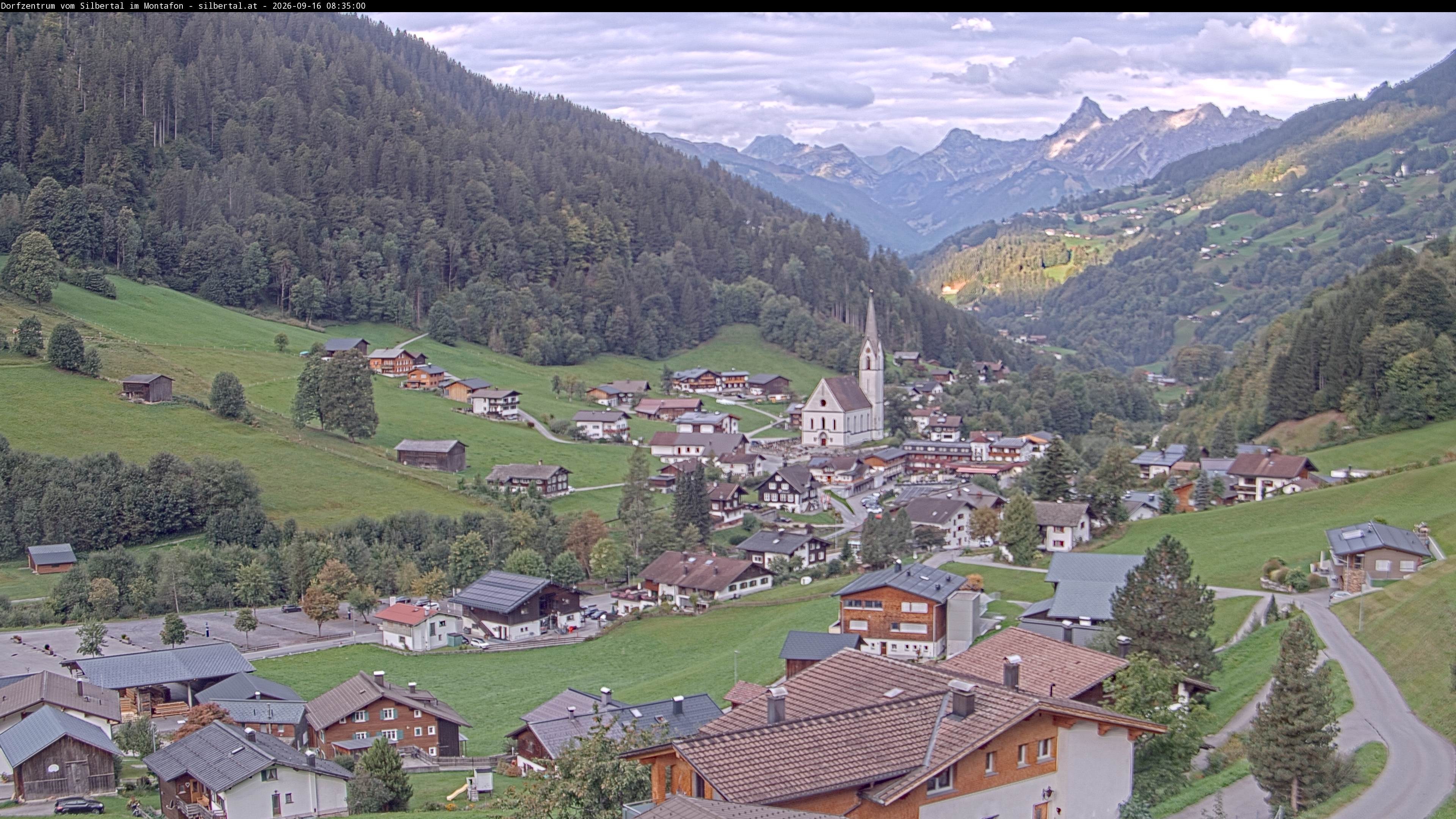 Archiv Foto Webcam Blick auf Silbertal, Vorarlberg