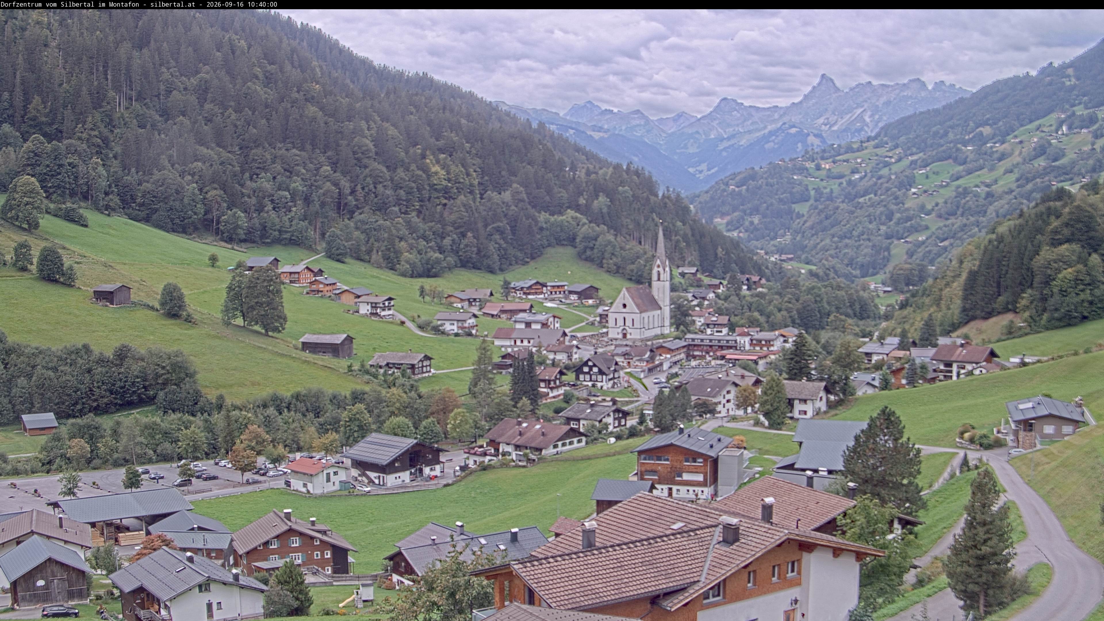 Archiv Foto Webcam Blick auf Silbertal, Vorarlberg
