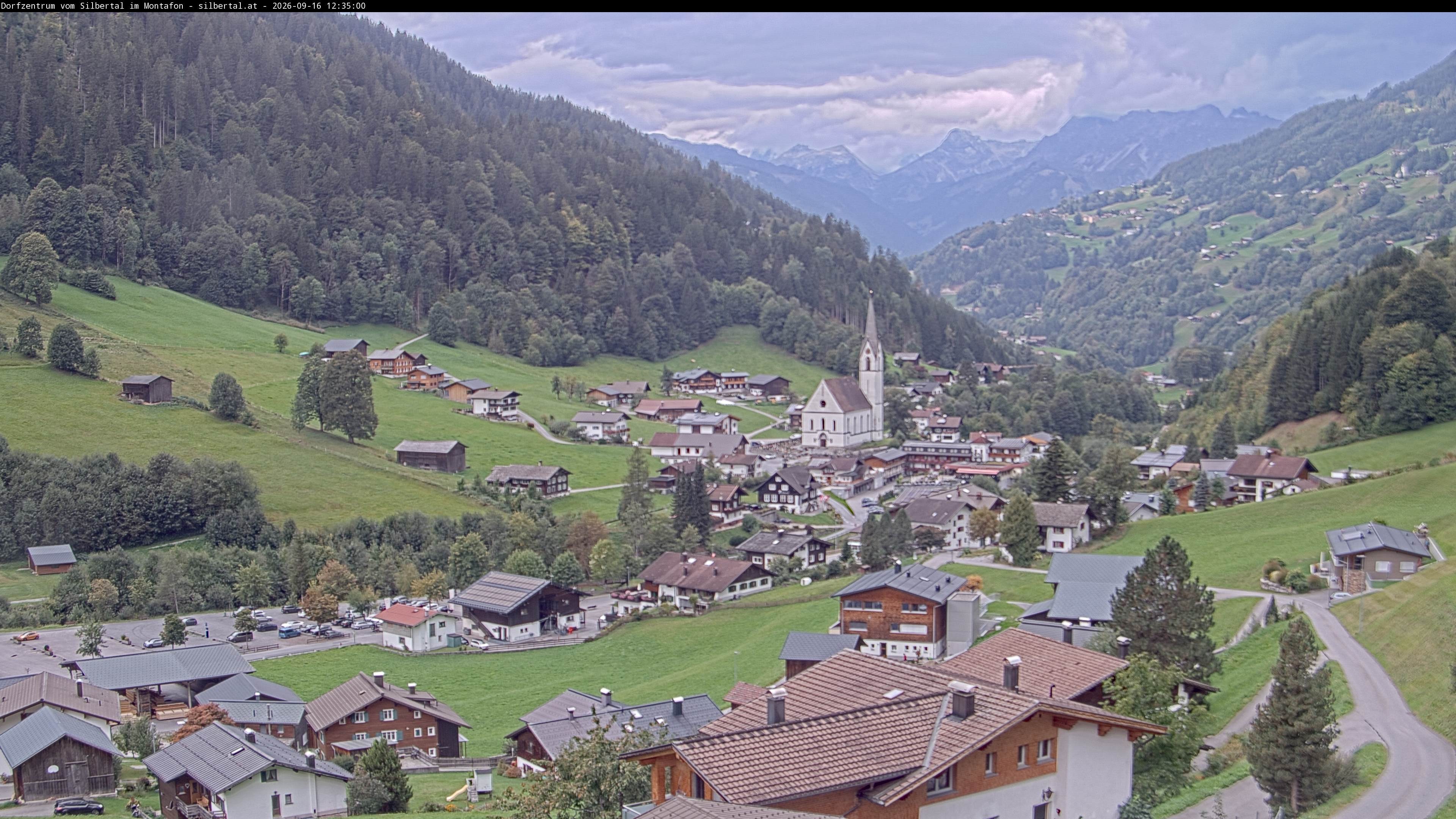 Archiv Foto Webcam Blick auf Silbertal, Vorarlberg